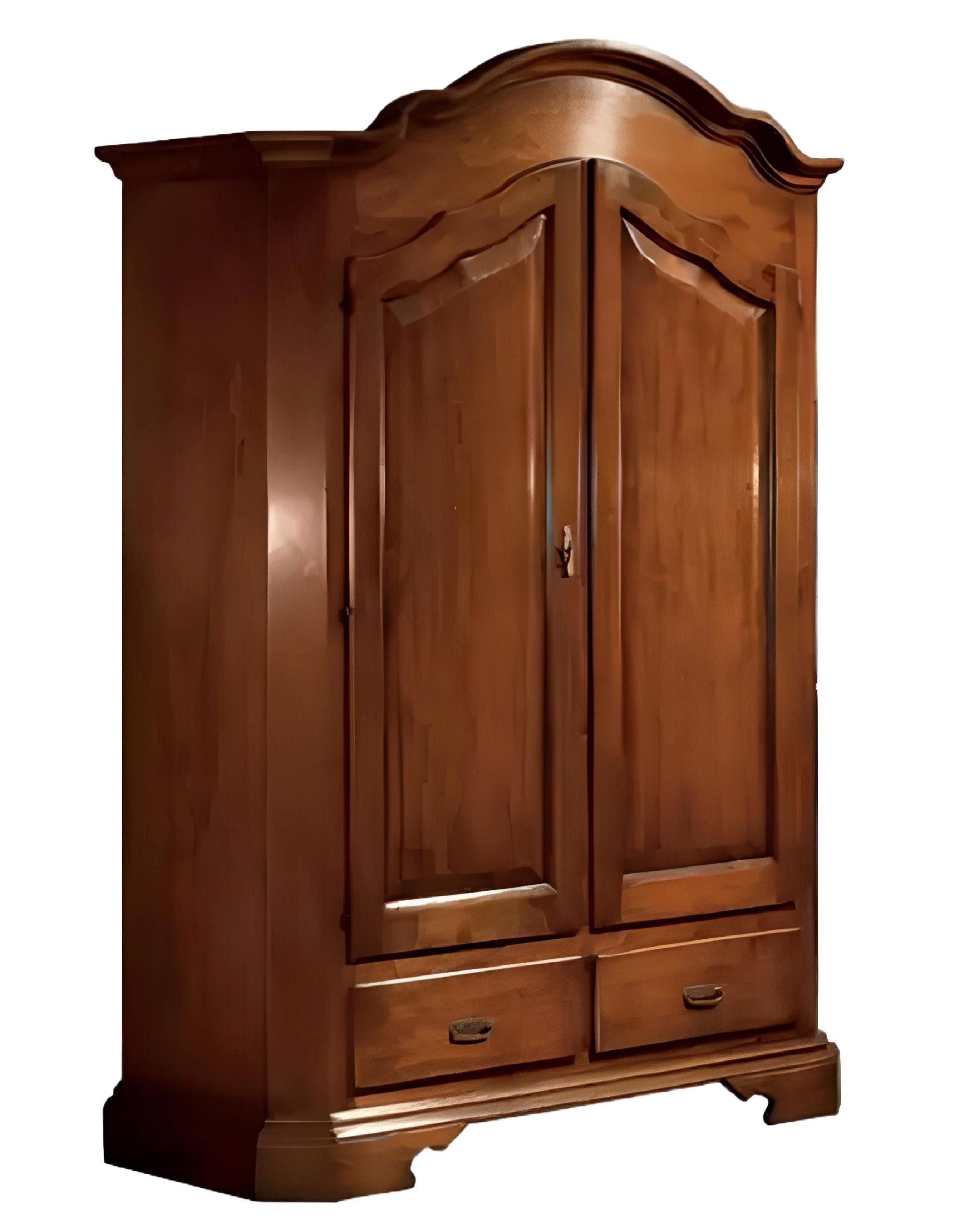 Xlmoebel Drehtürenschrank Designer Kleiderschrank aus braunem Holz mit elegantem Design (1-St., Kleiderschrank) Hergestellt in Europa