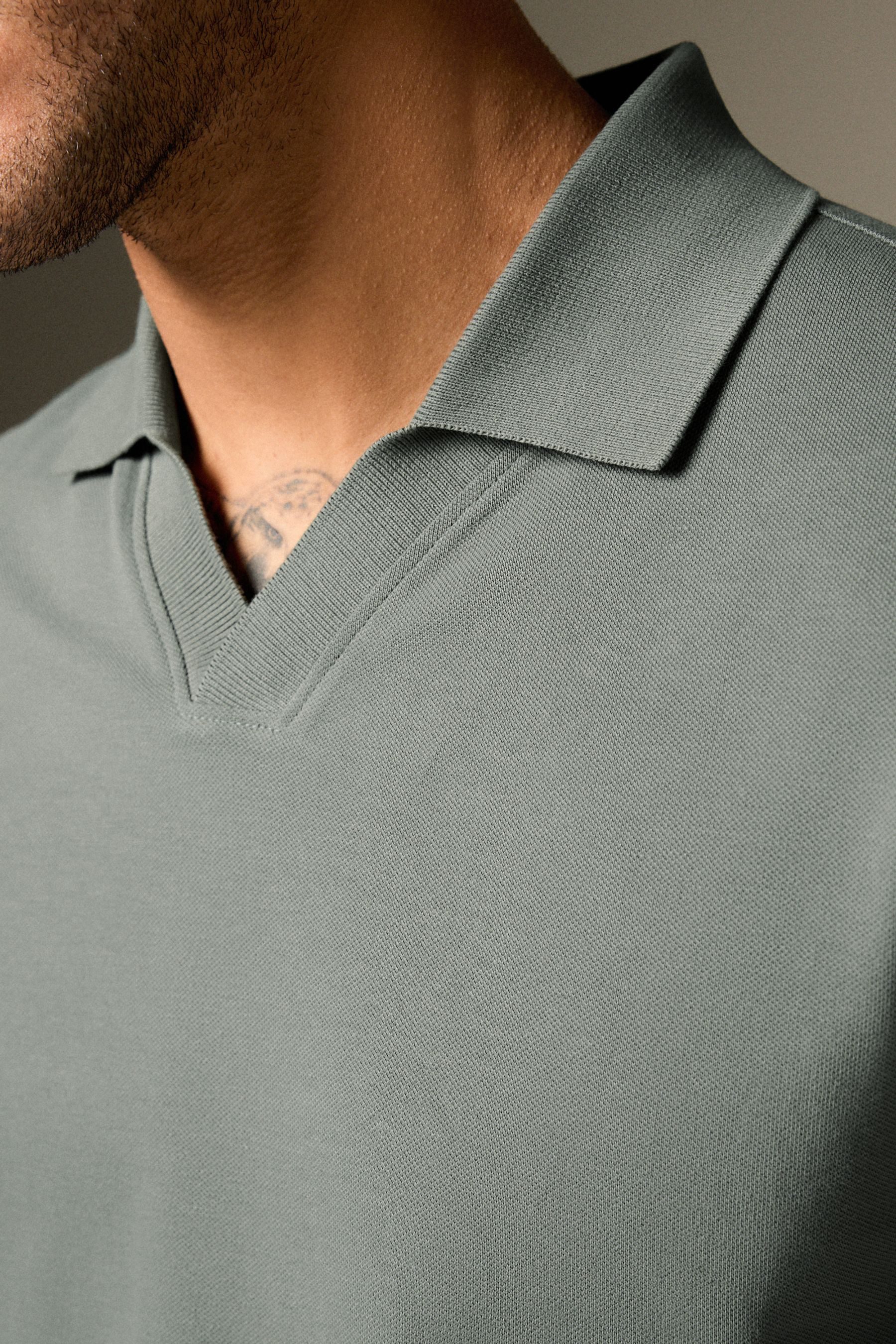 Next Poloshirt Piqué-Polo-Shirt mit Reverskragen (1-tlg)