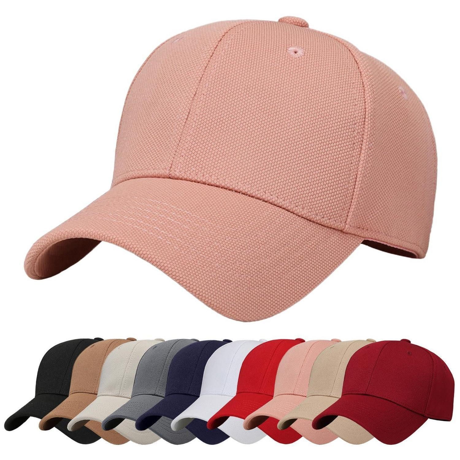 LuxusKollektion Baseball Cap Baseballcap Verstellbar Atmungsaktiv Anti UV Unisex Einheitsgröße Rosa