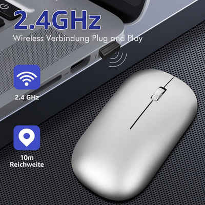 7Magic ergonomische Maus (Kabellose Maus, Funkmaus Für Laptop/ PC / Mac)