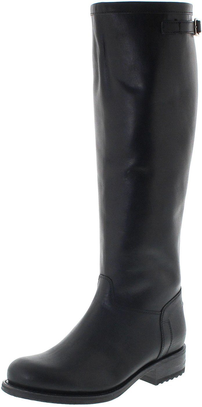 Sendra Boots 11723 Negro Damen Lederstiefel Schwarz Stiefel