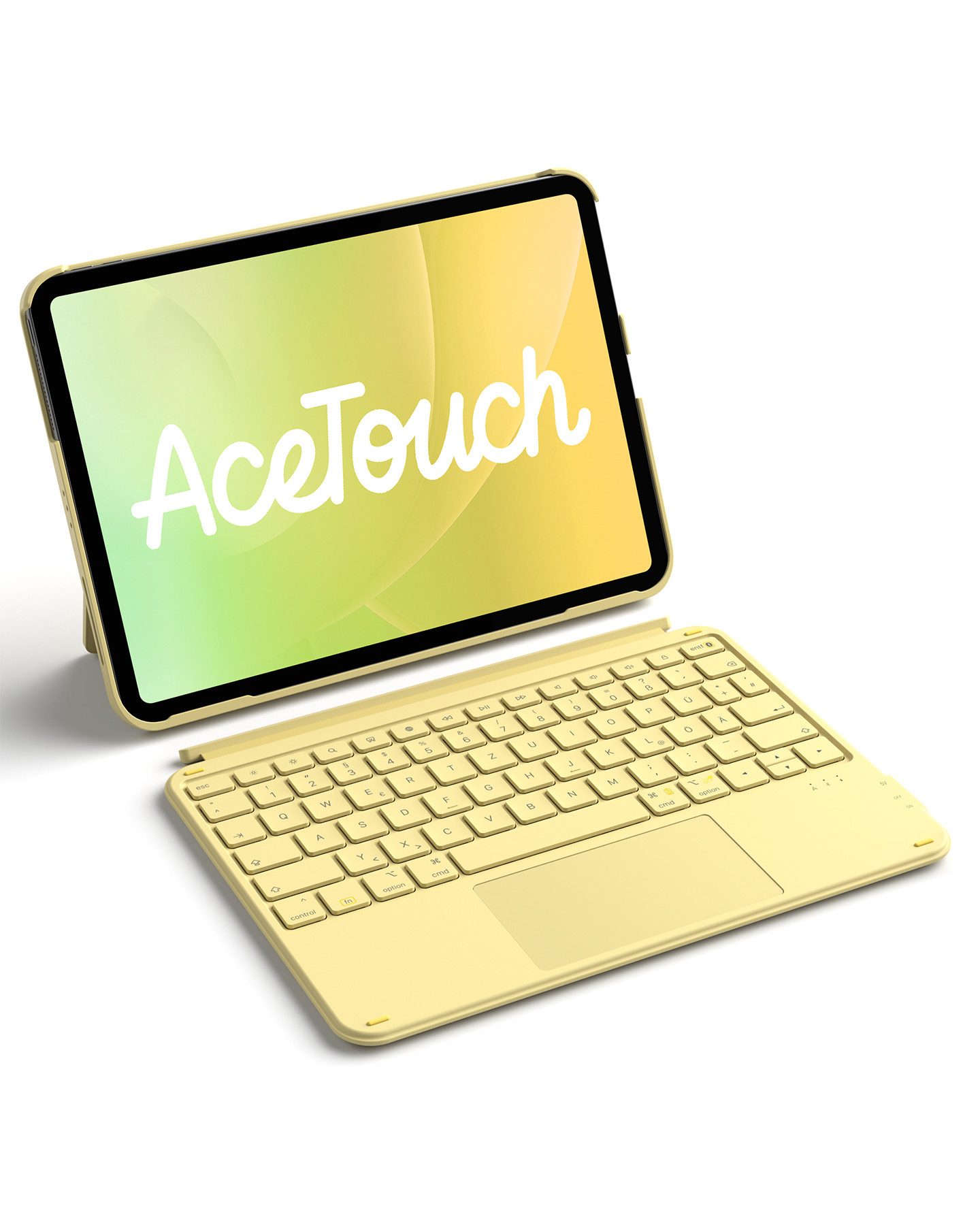Inateck für iPad 11 Gen A16, 11 Zoll iPad Air M3 7/6/5/4, iPad 10, iPad Pro iPad-Tastatur (Ultraleichte, Abnehmbare Tastatur mit Touchpad, Tragbar)