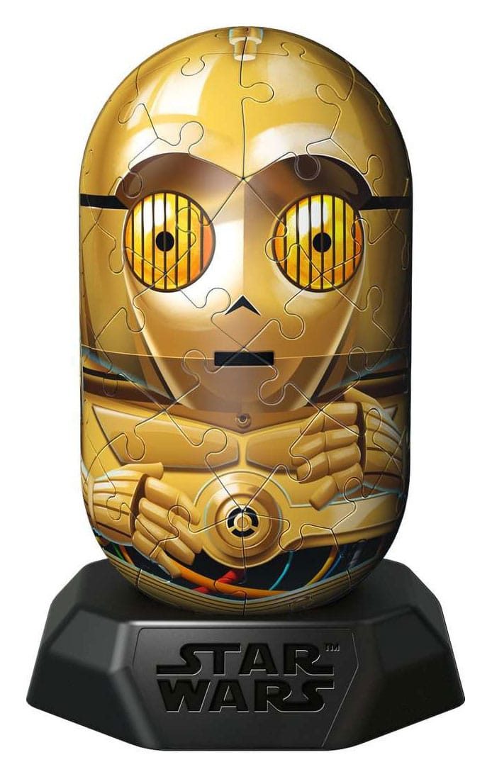 Ravensburger 3D-Puzzle Star Wars Hylkies 3D Puzzle C-3PO (55 Teile), 55 Puzzleteile, Kapselform