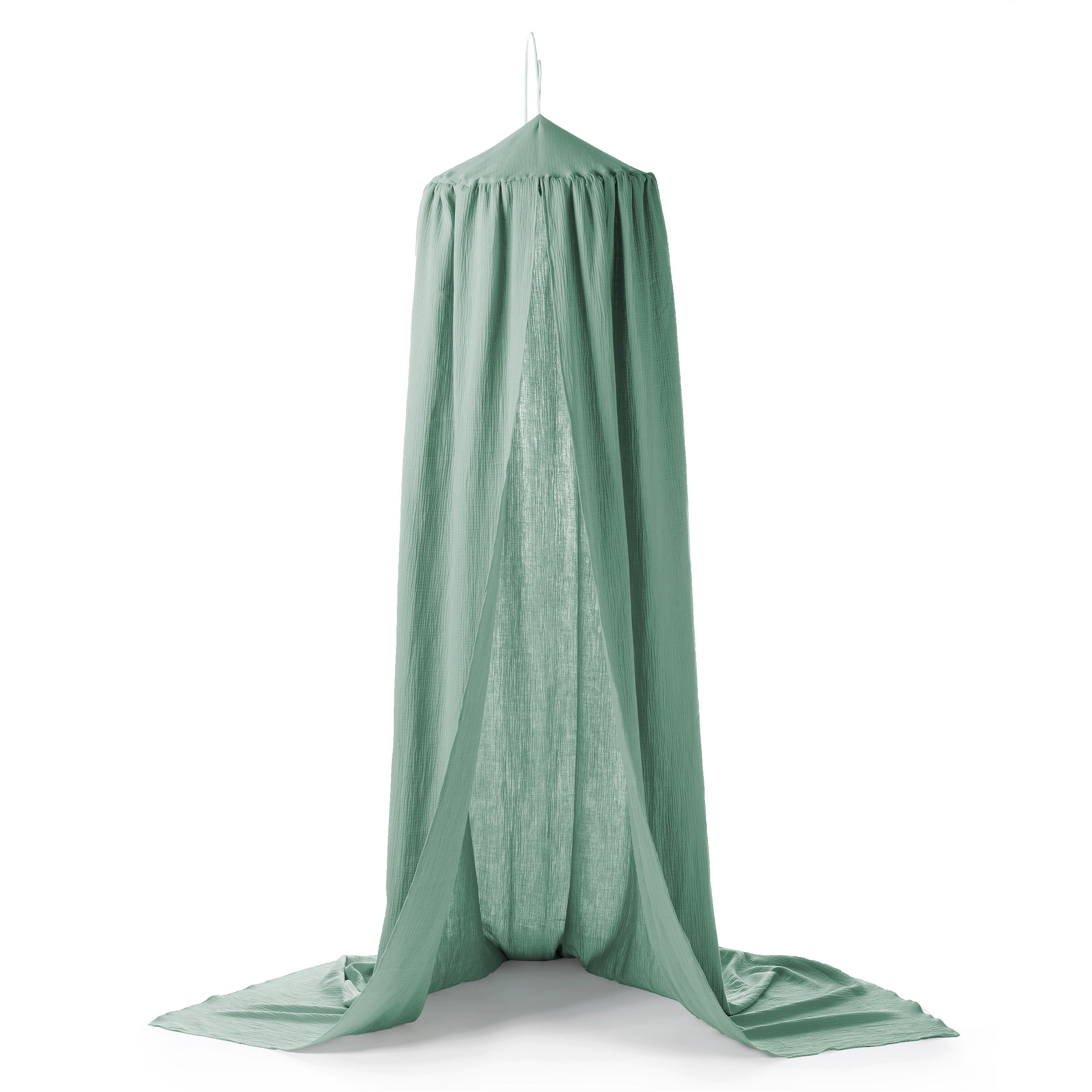 Julius Zöllner Betthimmel Baldachin Musselin Ø50 grün (LxBxH) 54 x 60,5 x 3