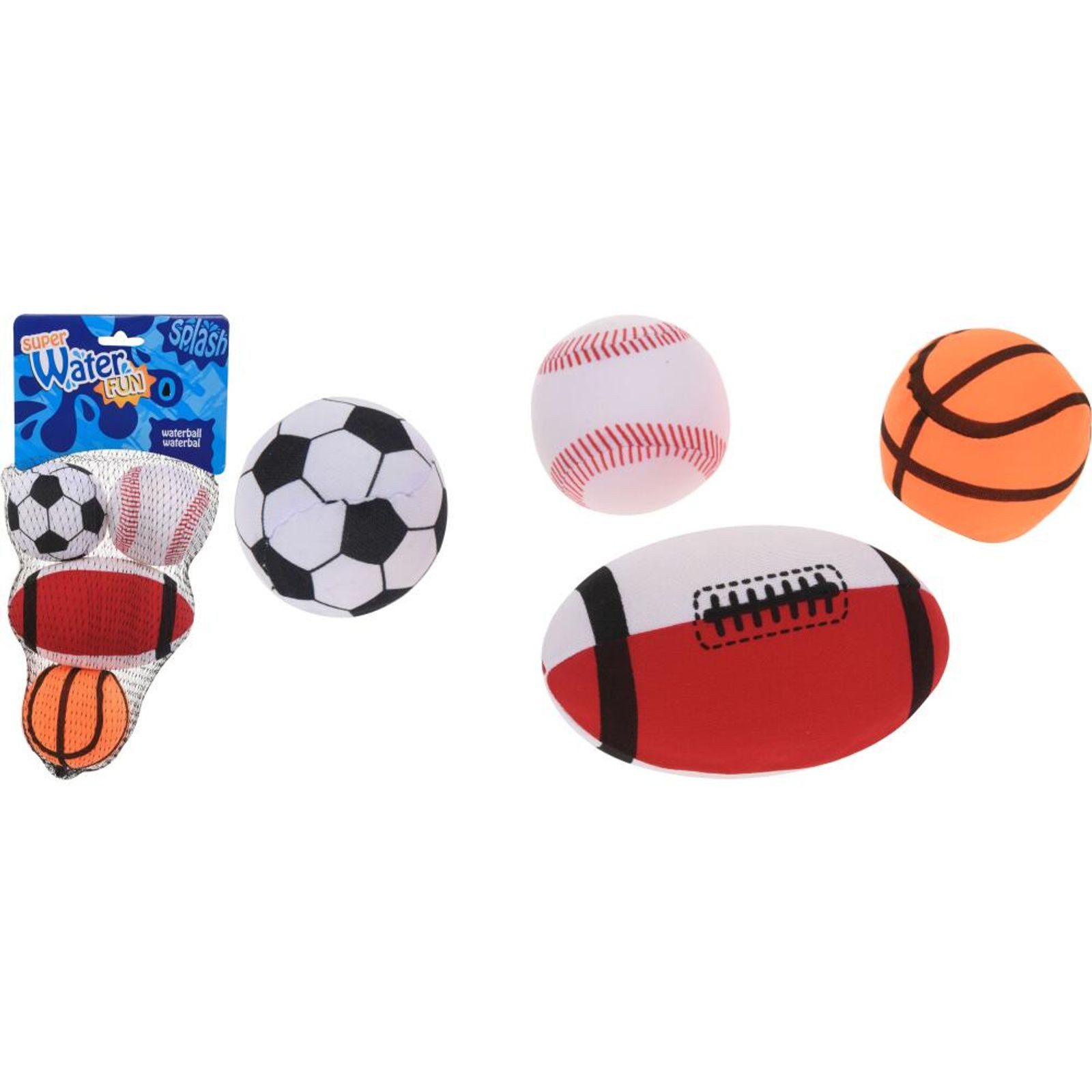 Koopman Softball 12x Wasser Bälle Set Kinder Spielzeug Pool Wurf Kinder Strand Beach (12-St)