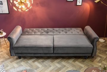 riess-ambiente Sofa MAISON BELLE AFFAIRE 220cm grau, 1 Teile, mit Bettfunktion