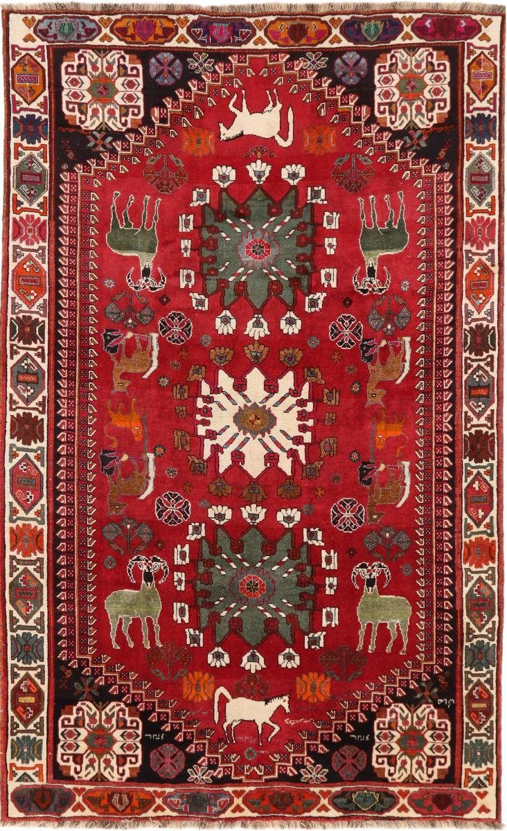 Orientteppich Shiraz 180x290 Handgeknüpfter Orientteppich / Perserteppich, Nain Trading, rechteckig, Höhe: 10 mm