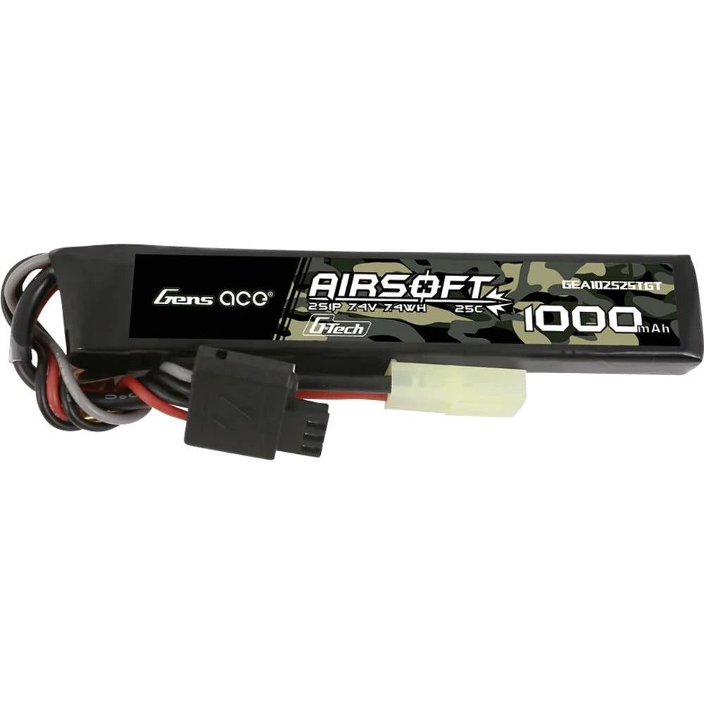 G-Tech 25C 1000mAh 2S1P 7.4V Airsoft Gun Lipo Akku