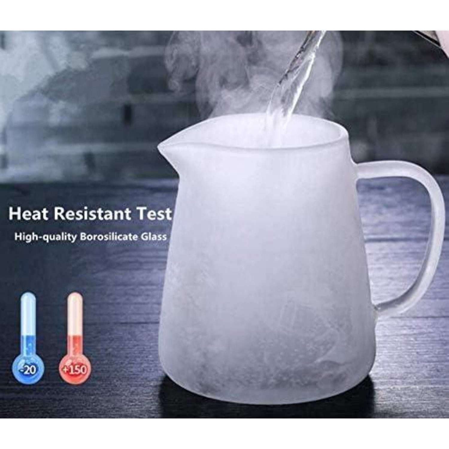LuxusKollektion Teekanne Teekanne Borosilikatglas Siebeinsatz Transparent Runden-550ML