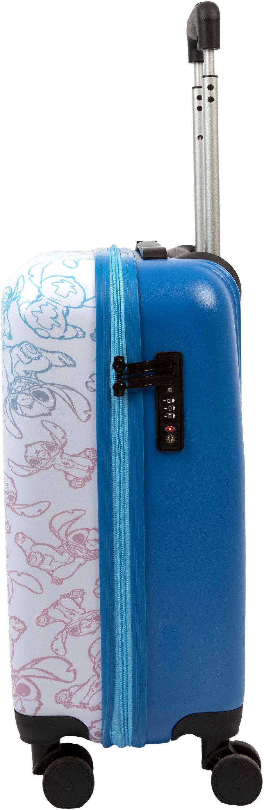 UNDERCOVER Kinderkoffer Stitch, 59 cm, 4 Rollen, mit TSA-Zahlenschloss