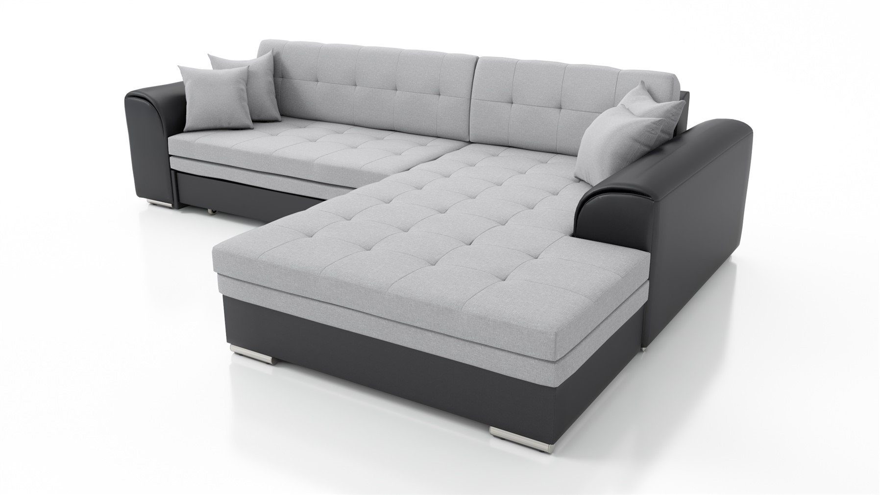 Fun Möbel Ecksofa Couchgarnitur SARRA Kunstleder/Stoff günstig online kaufen
