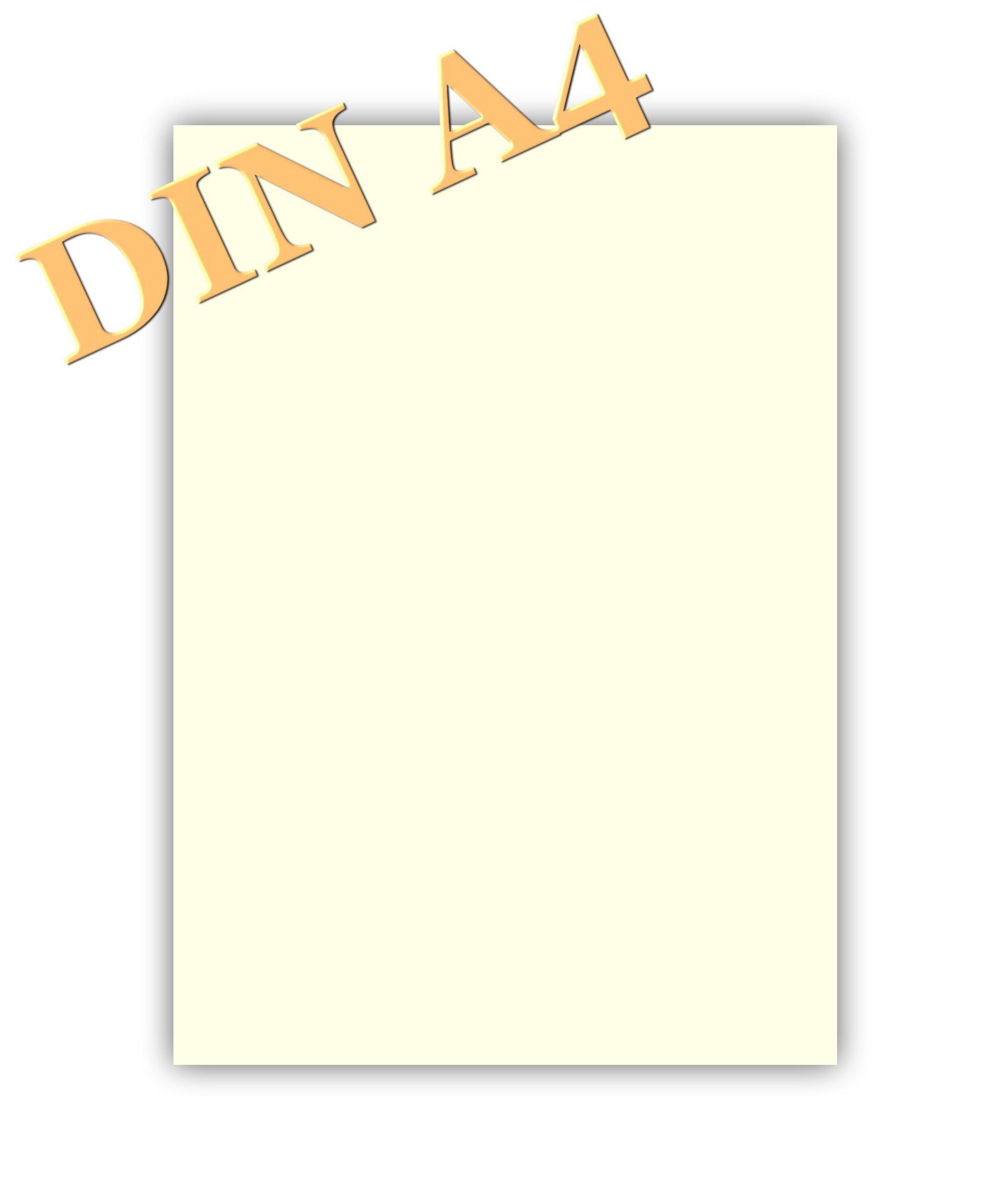 LYSCO Канцтовари farbige Premium Briefbogen Caribic, Farbe Perlweiß (CAR-801), auch mit passenden Umschlägen (UMS-801)