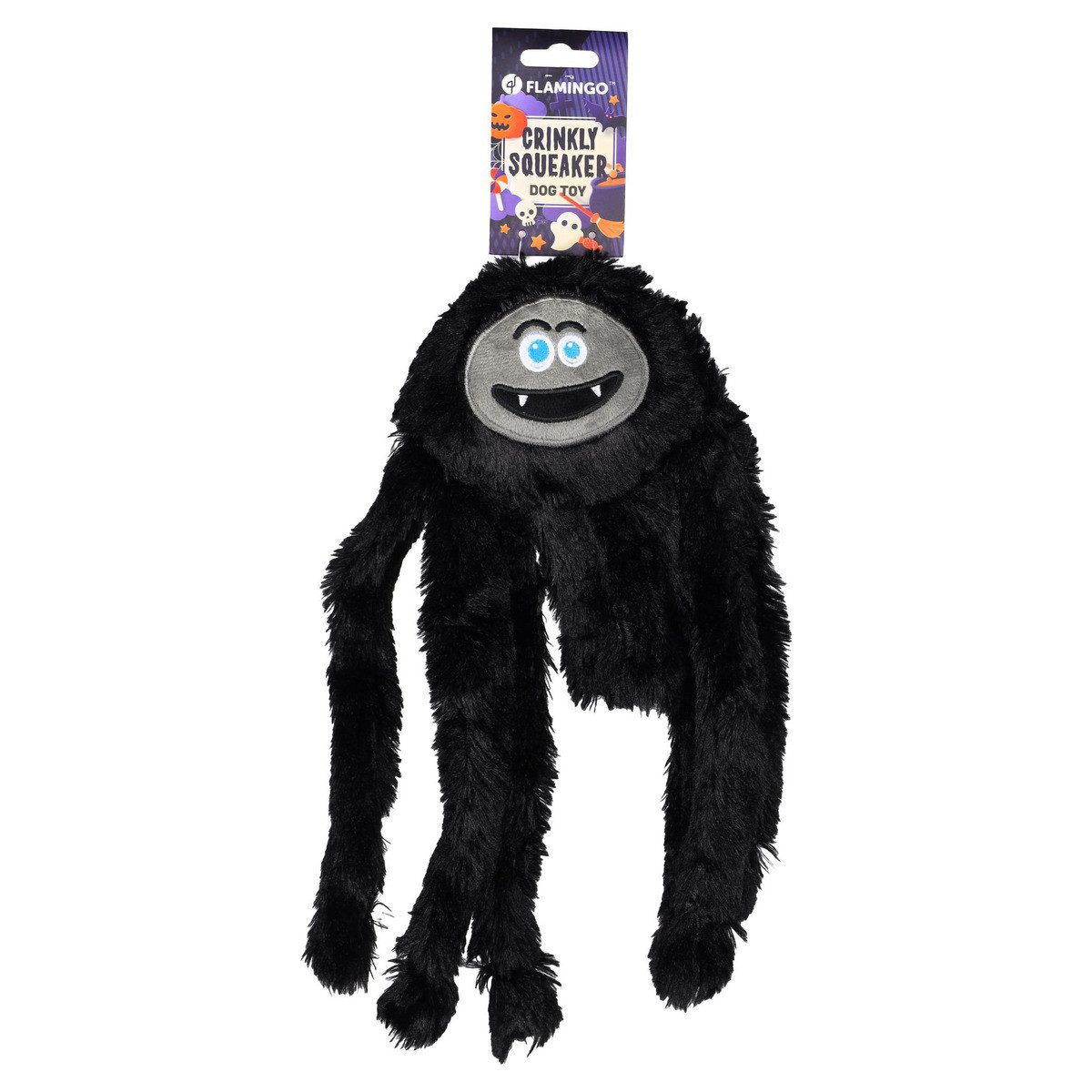 Flamingo Tierkuscheltier Hundespielzeug Halloween Aliza Spinne schwarz günstig online kaufen