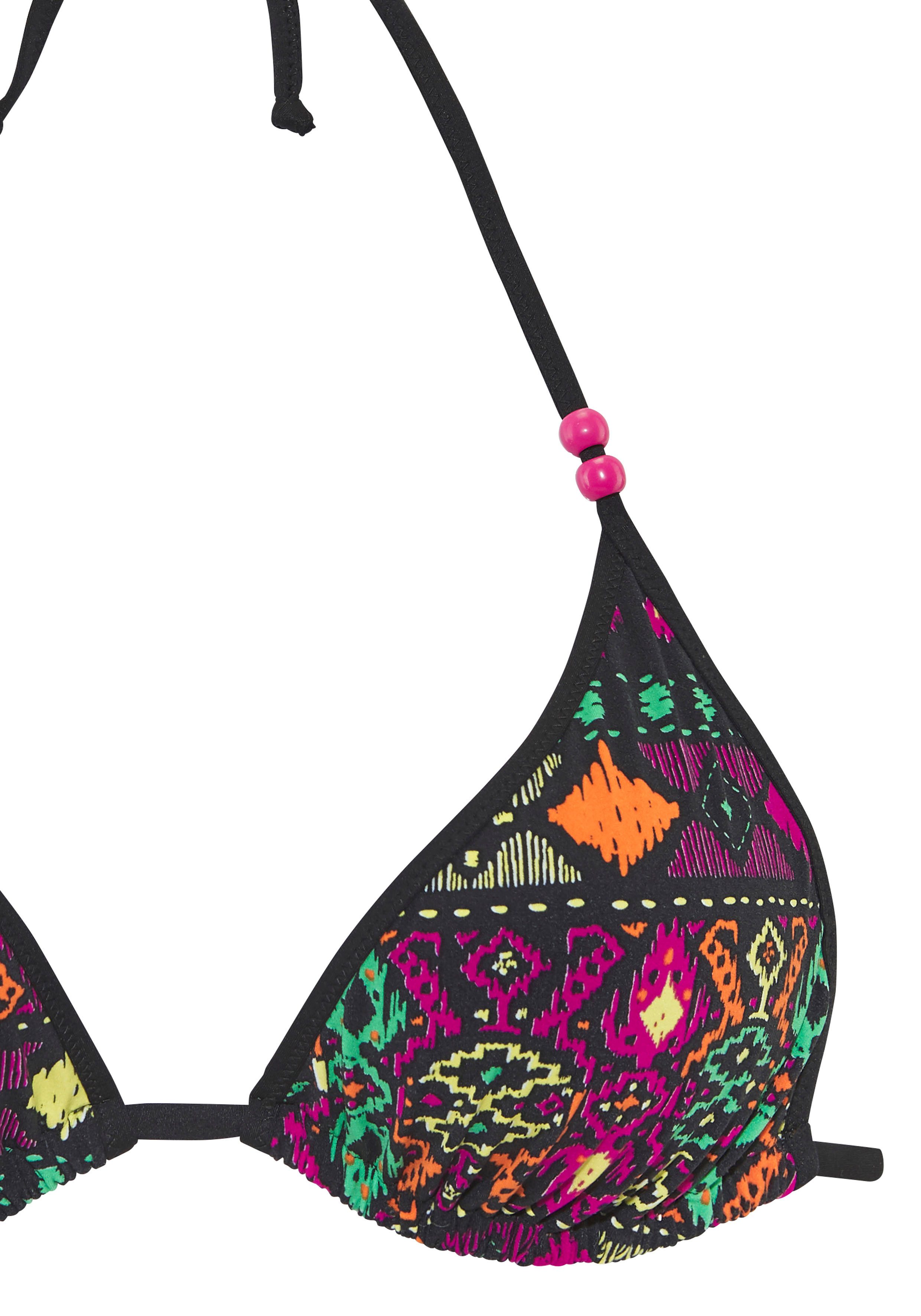 Buffalo Triangel-Bikini bunter Ethnomuster