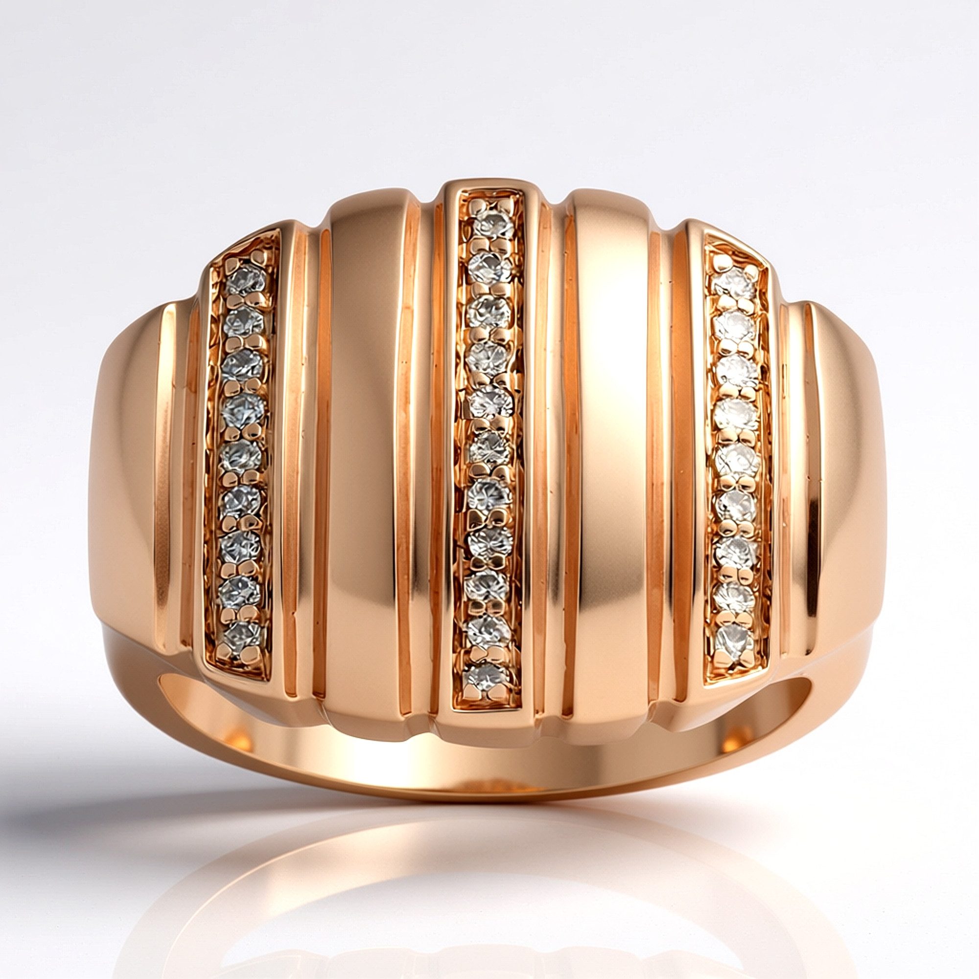 Cavill Diamantring Argyle Rose Diamant-Ring, rosévergoldet (1-tlg)
