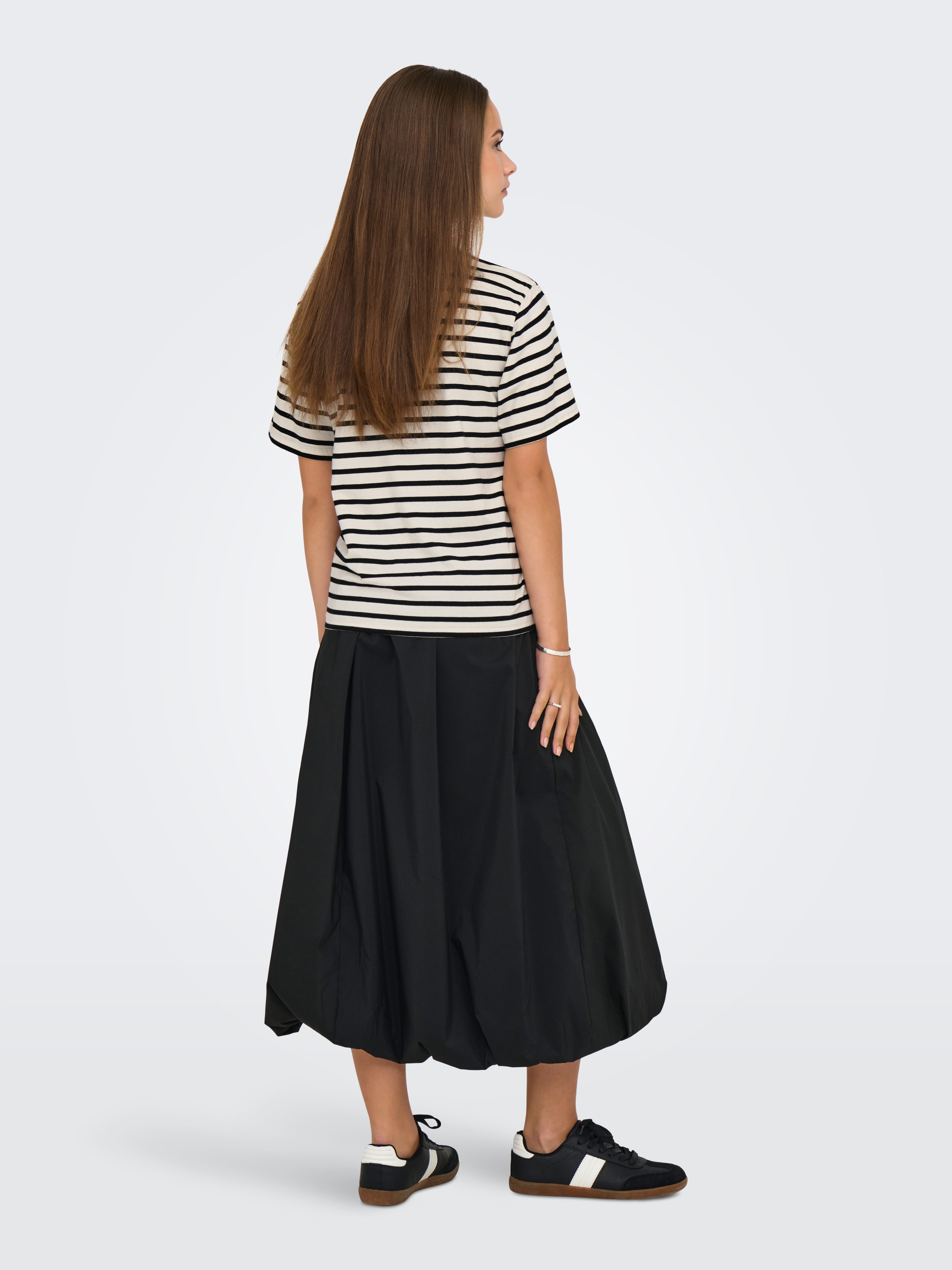 ONLY Kurzarmshirt ONLLIVINA S/S STRIPE TEE JRS NOOS