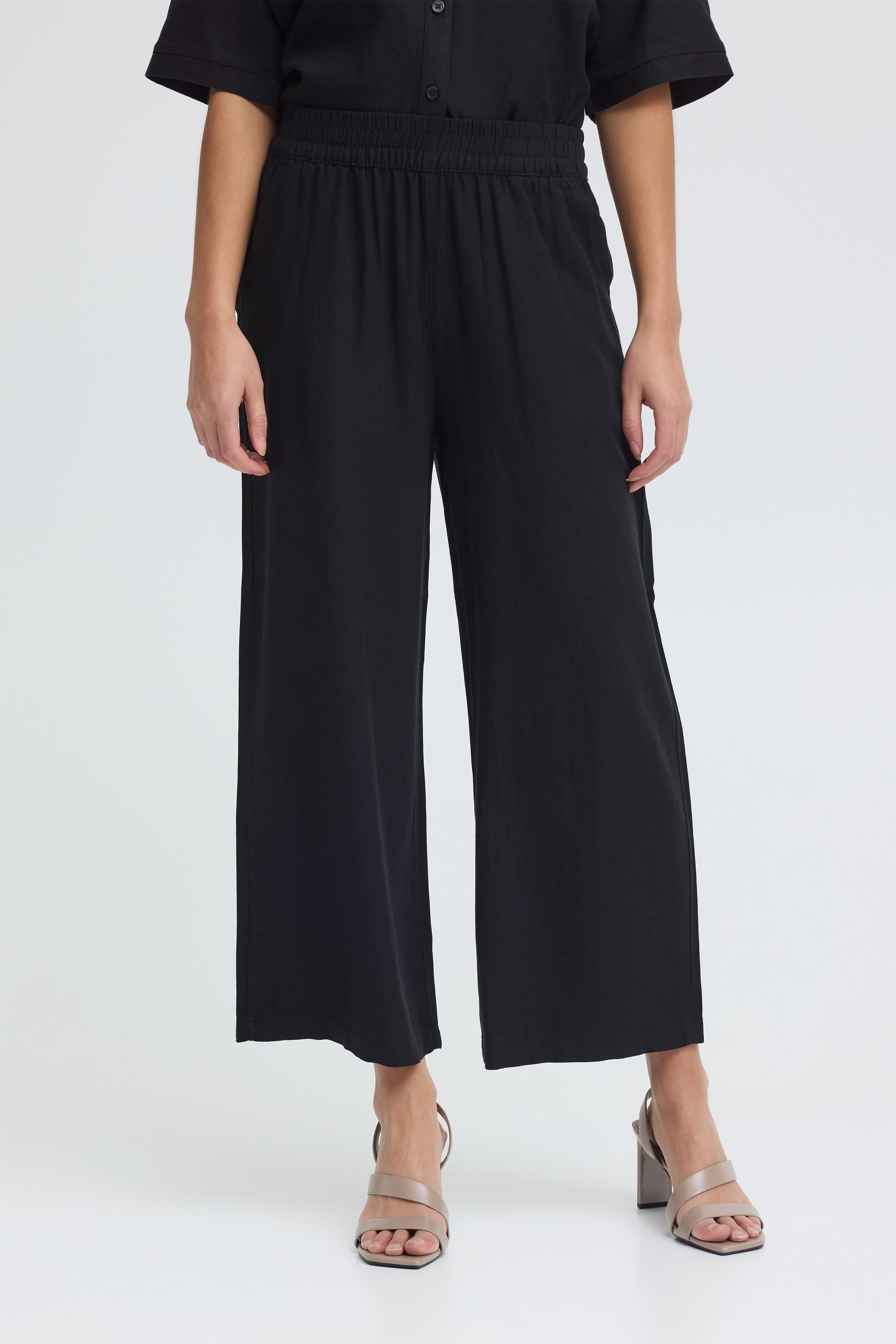 OXMO Loungehose OXNInna Leichte Cropped Hose 3/4 - Loose Fit