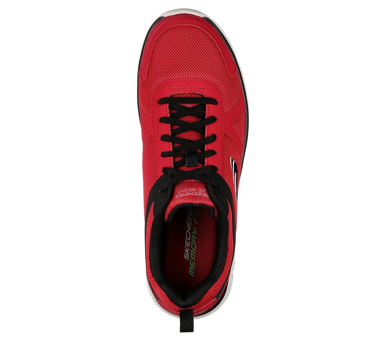 Red-Black / Skechers Scloric Rot-Schwarz Sneaker RDBK -