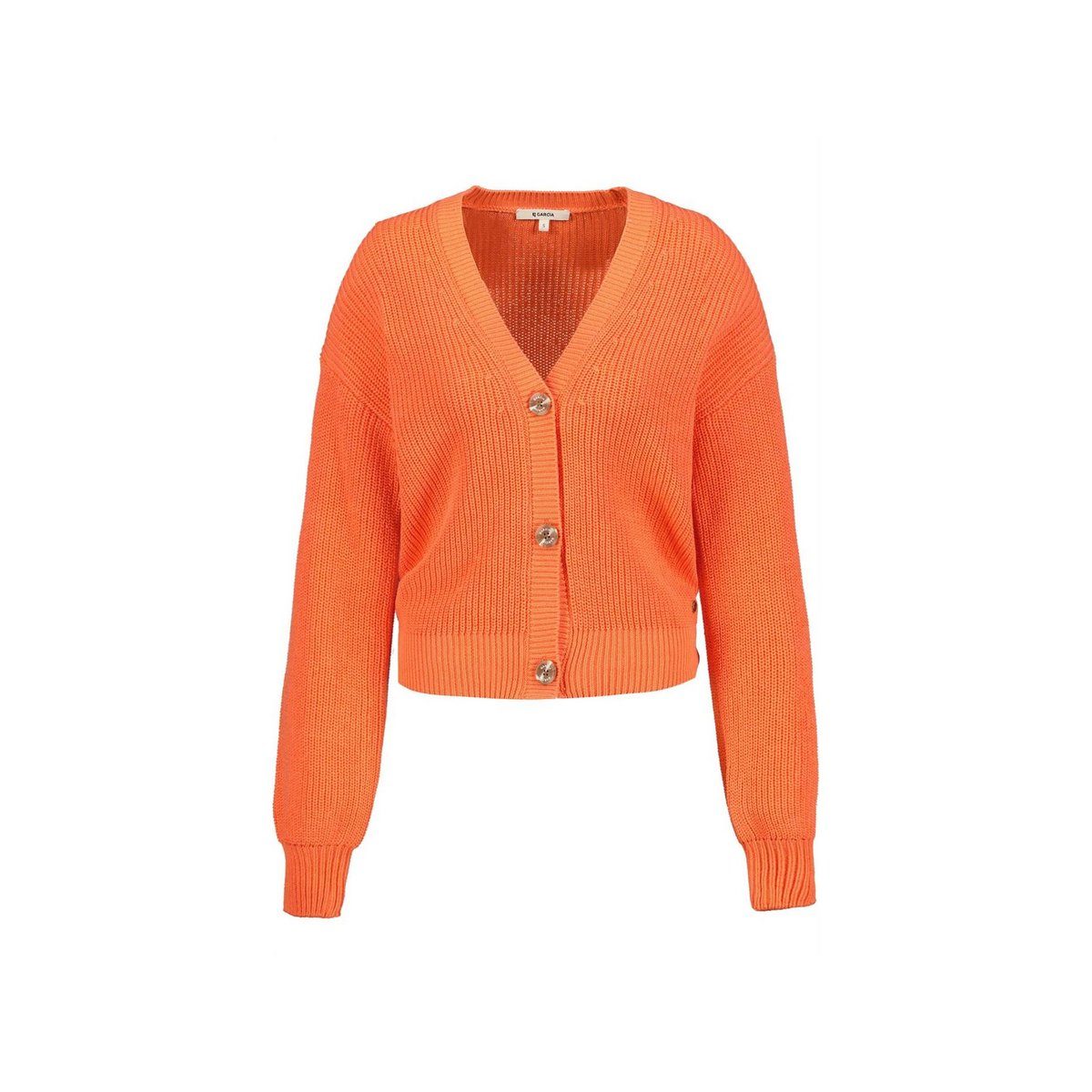 regular fit Strickjacke orange (1-tlg) Garcia