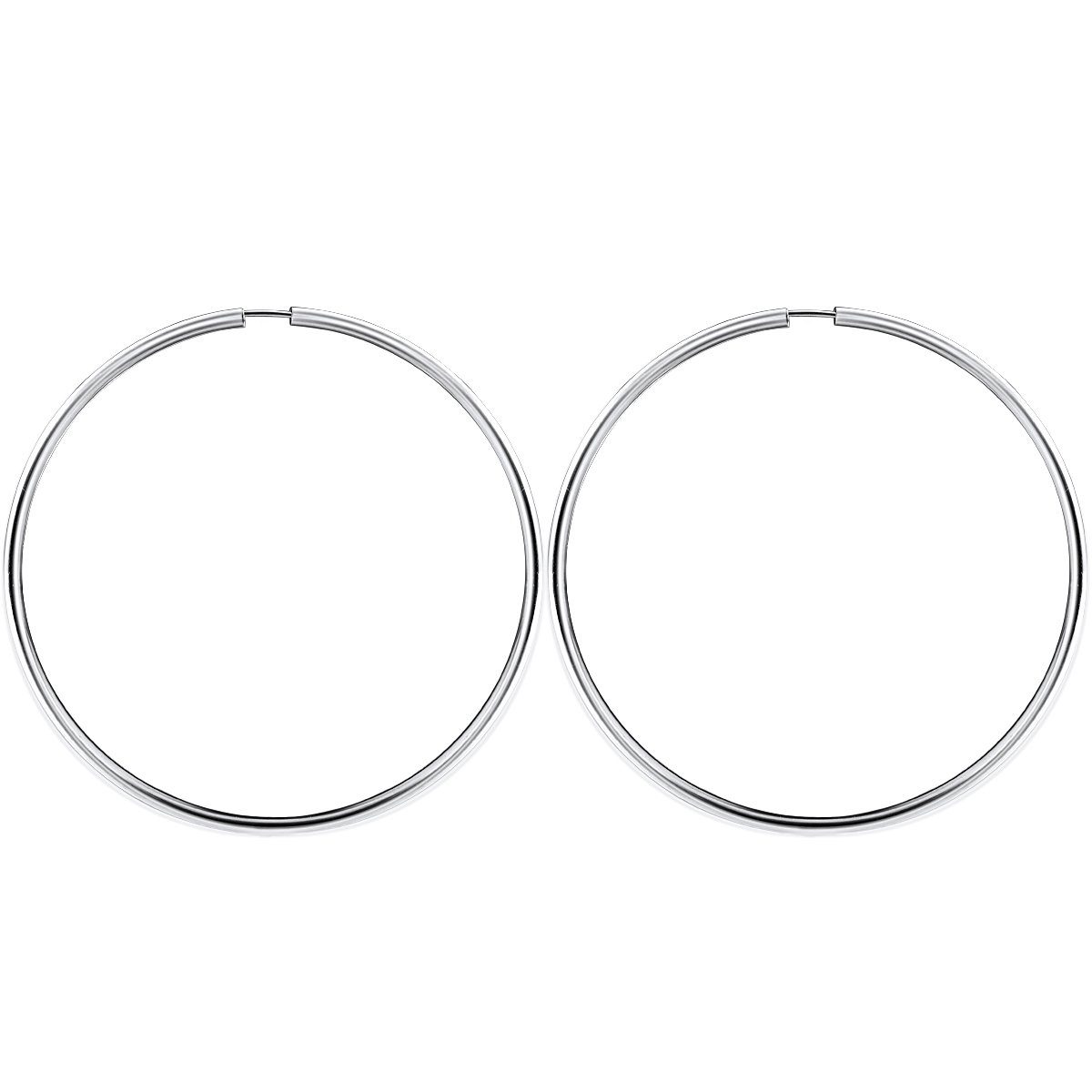 Rafaela Donata Paar Creolen Ohrringe aus 925 Sterling Silber, aus Sterling Silber