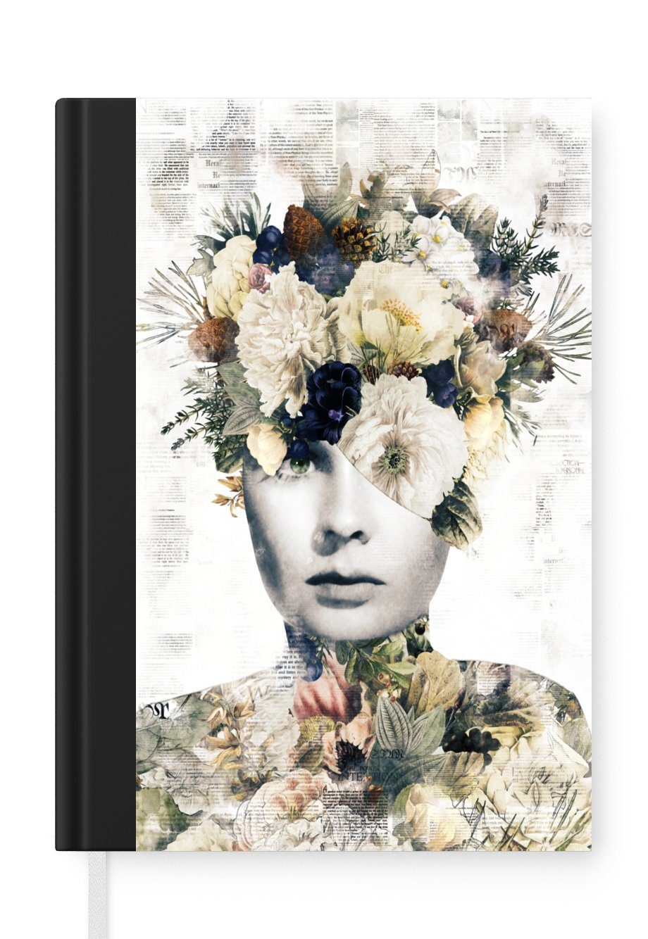 Notizbuch Frau - Blume - Scherben