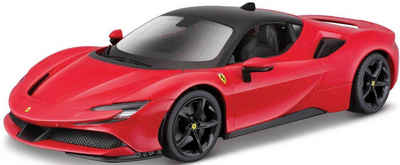 Bburago Sammlerauto Ferrari SF90 Stradale, rot, Maßstab 1:18