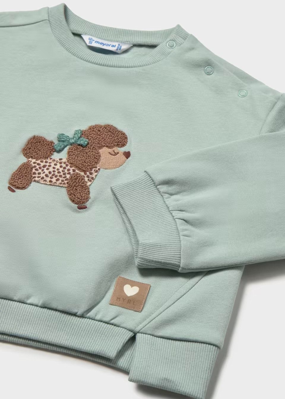 Mayoral Sweatshirt Kuscheliger Baumwoll-Pullover mit Hundemotiv (243369)