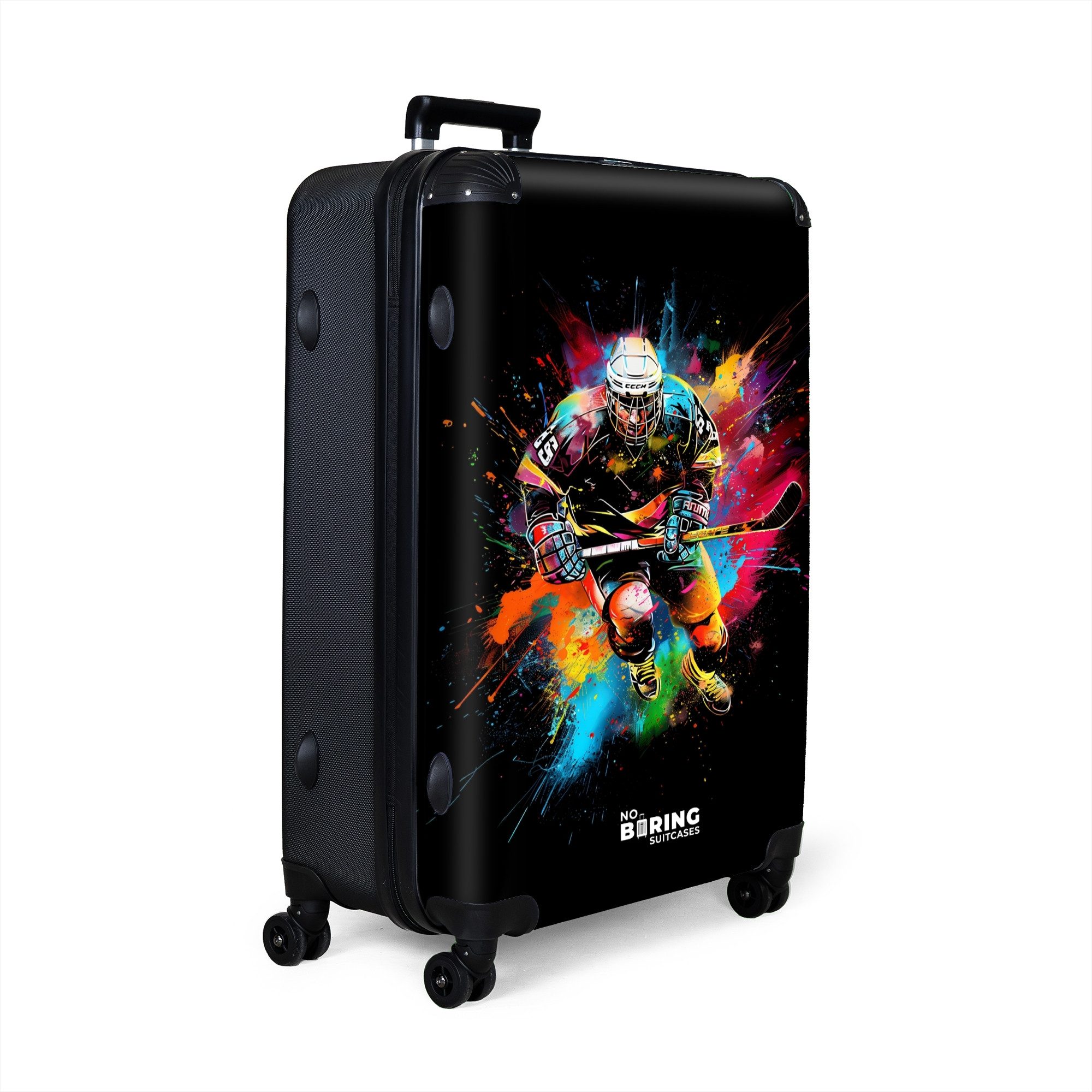 NoBoringSuitcases.com© Hartschalen-Trolley Eishockey mit Graffiti 77 günstig online kaufen
