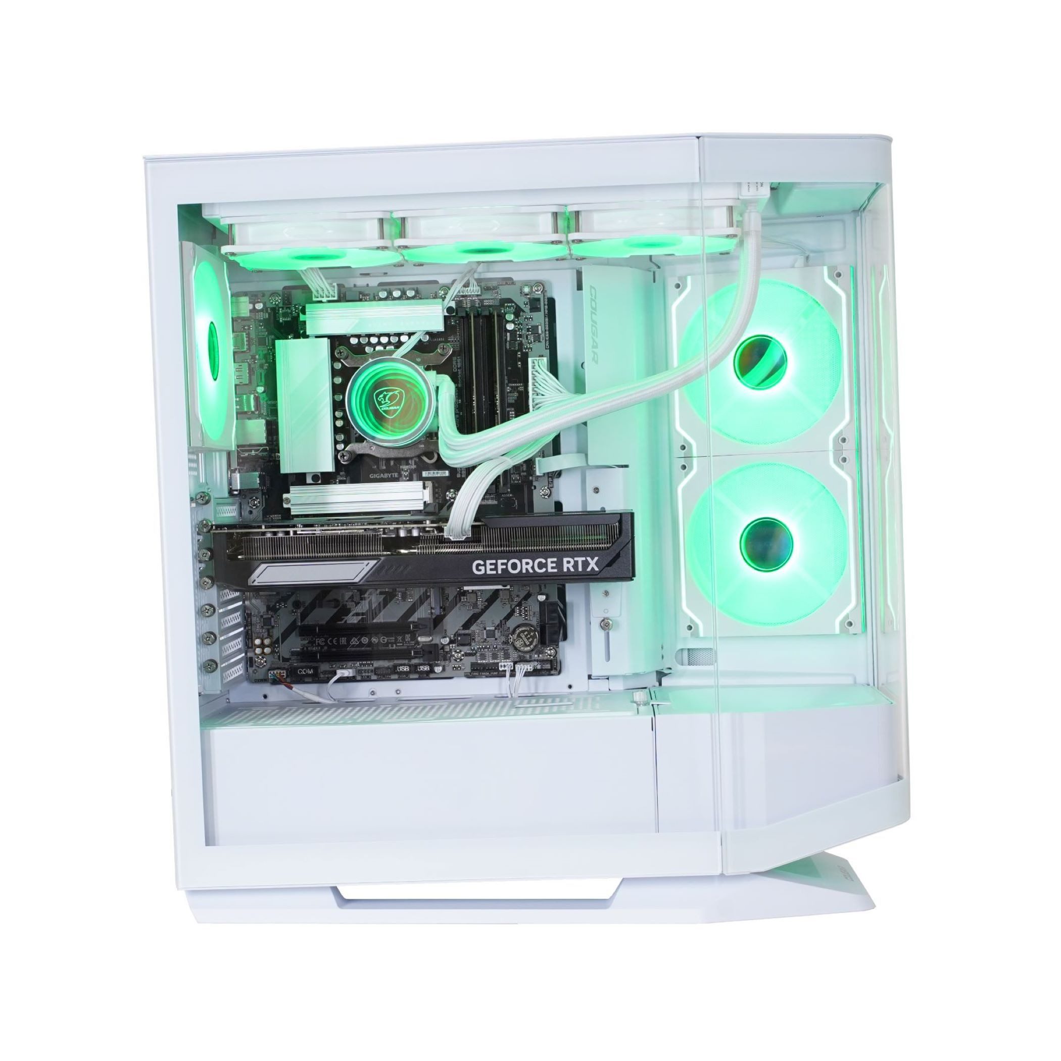 Cougar FV270 WT 7694 Intel Core Ultra 9 285K RTX 5090 64GB DDR5 2TB SSD Gaming-PC (Intel® Core Ultra 9 285K, RTX 5090, 64 GB RAM, 2000 GB SSD, Wasserkühlung, Windows 11, DDR5 RAM)