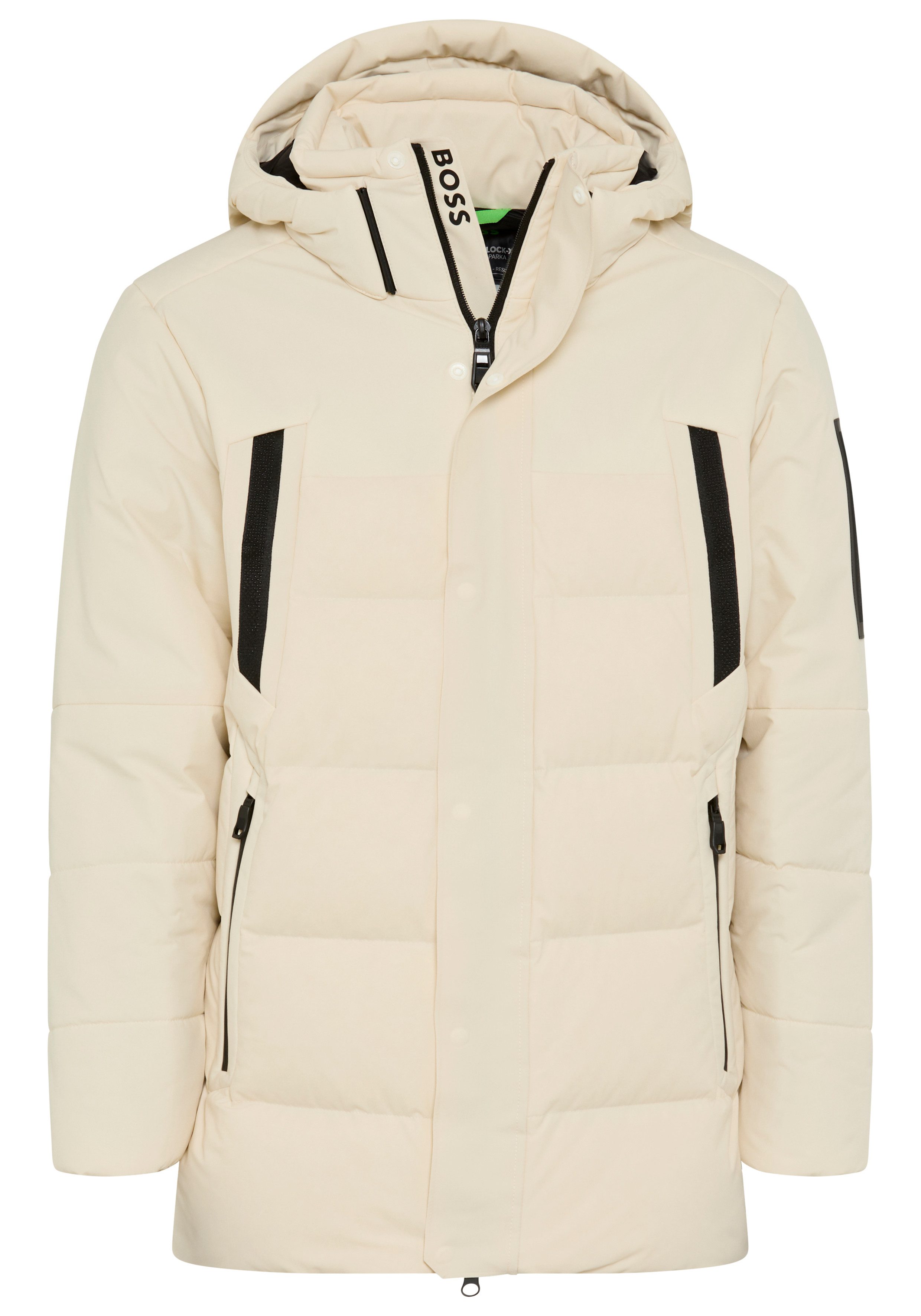 BOSS GREEN Daunenjacke Stehkragen, Regular, abnehmbare Kapuze atmungsaktiv günstig online kaufen