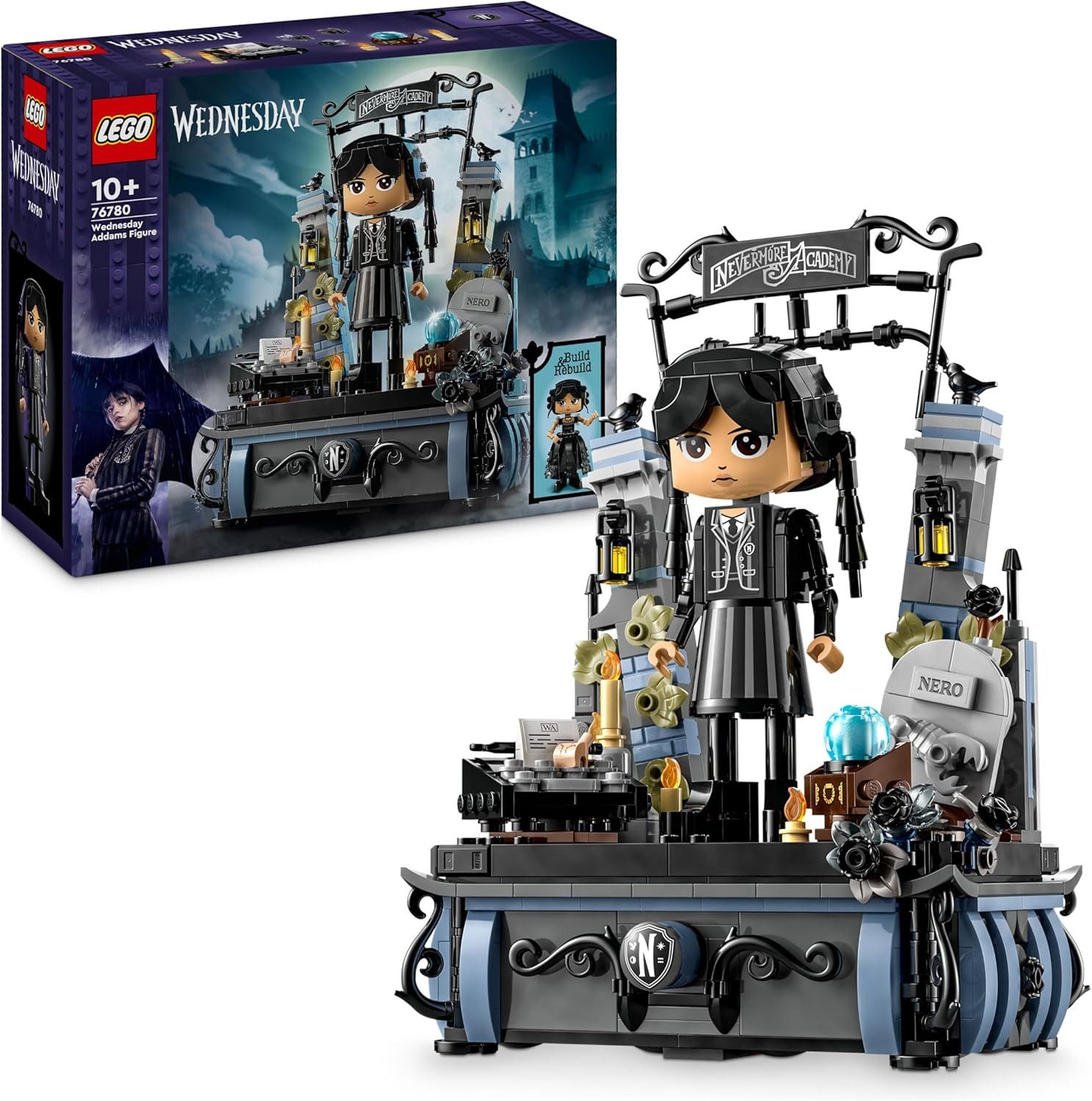 LEGO® Wednesday: Wednesday Addams Baufigur (76780) Konstruktions-Spielset, (702 St)