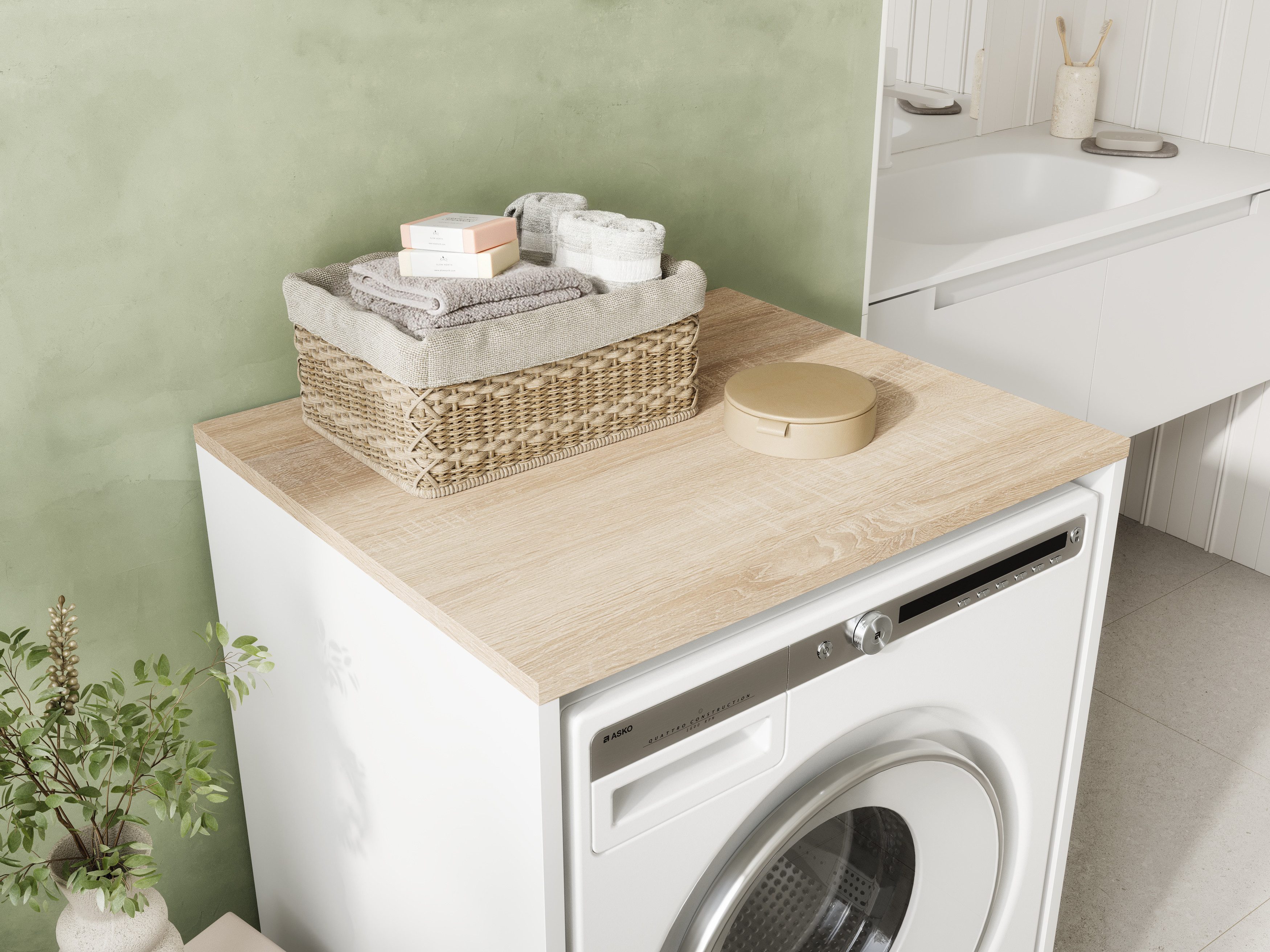 Platan Room Waschmaschinenumbauschrank Waschmaschinenschrank 90 x günstig online kaufen