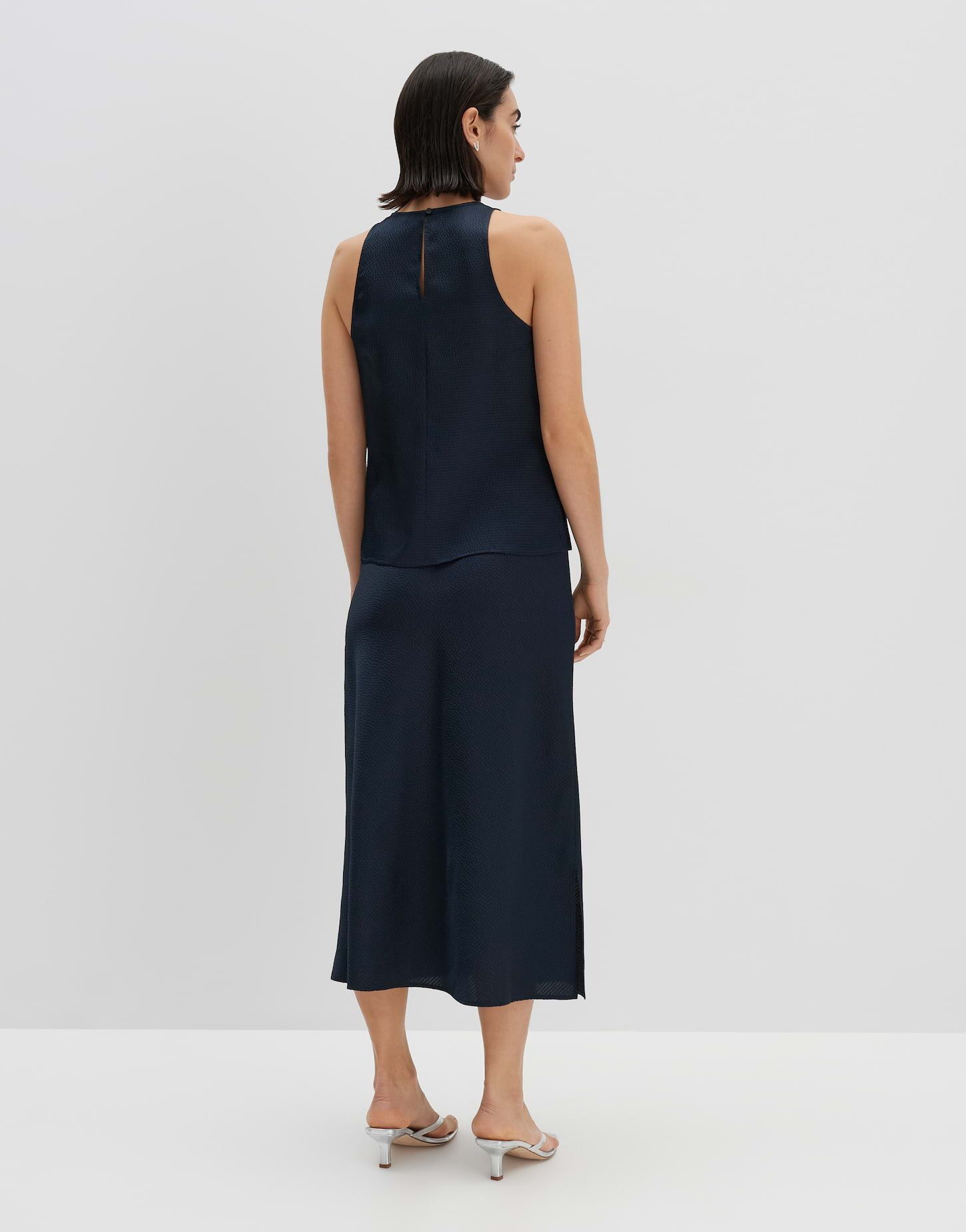 someday Blusentop ZIAM Regular aus texturierten Satin