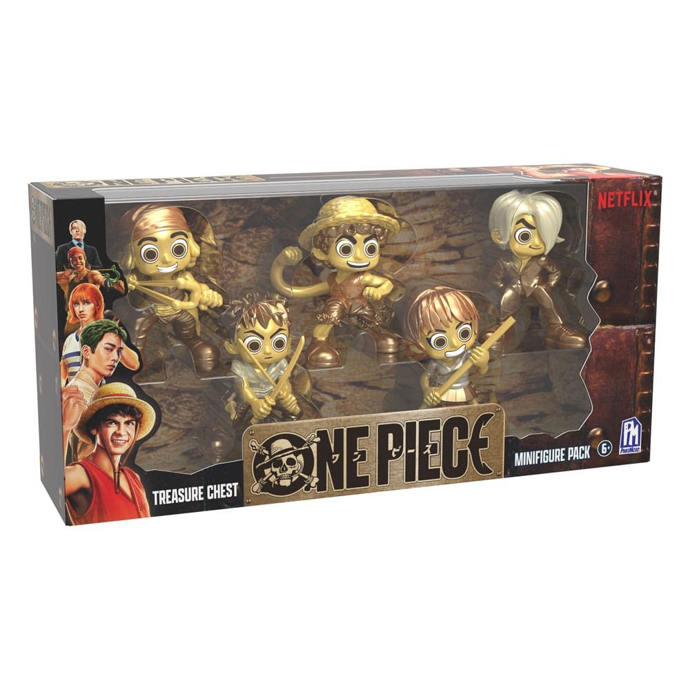 BOTI Merchandise-Figur One Piece Minifiguren Set goldfarben 6 cm