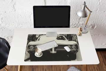 MuchoWow Gaming Mauspad Auto - Stoßstange - Scheinwerfer (1-St), Büro für Tastatur und Maus, Mousepad Gaming, 90x60 cm, XXL, Großes