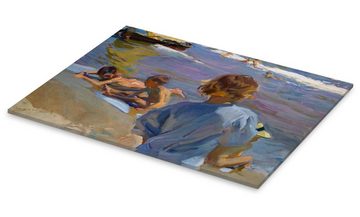 Posterlounge Acrylglasbild Joaquín Sorolla y Bastida, Kinder am Strand, 1916, Wohnzimmer Malerei