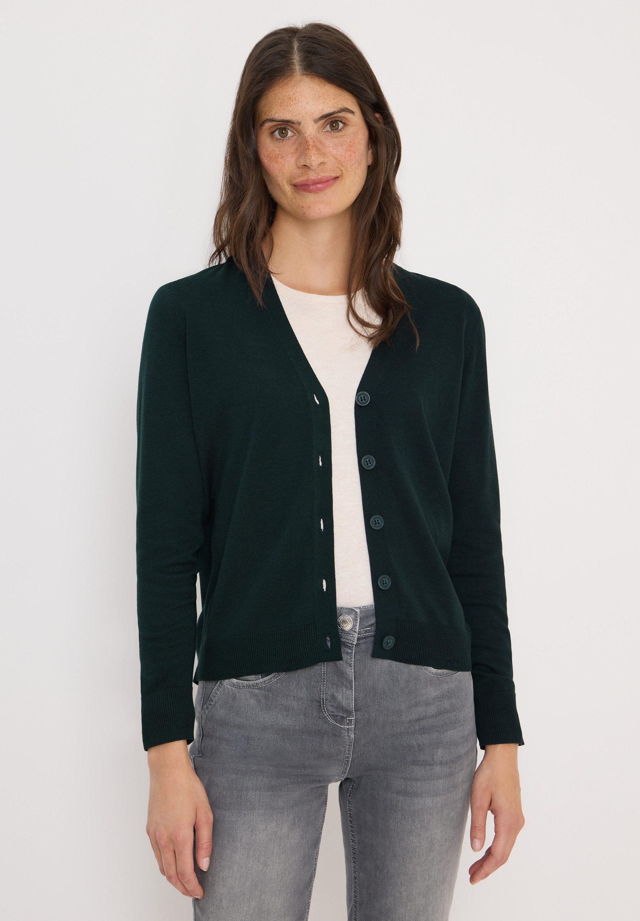 CECIL Cardigan aus Baumwolle mit Stretchanteil günstig online kaufen