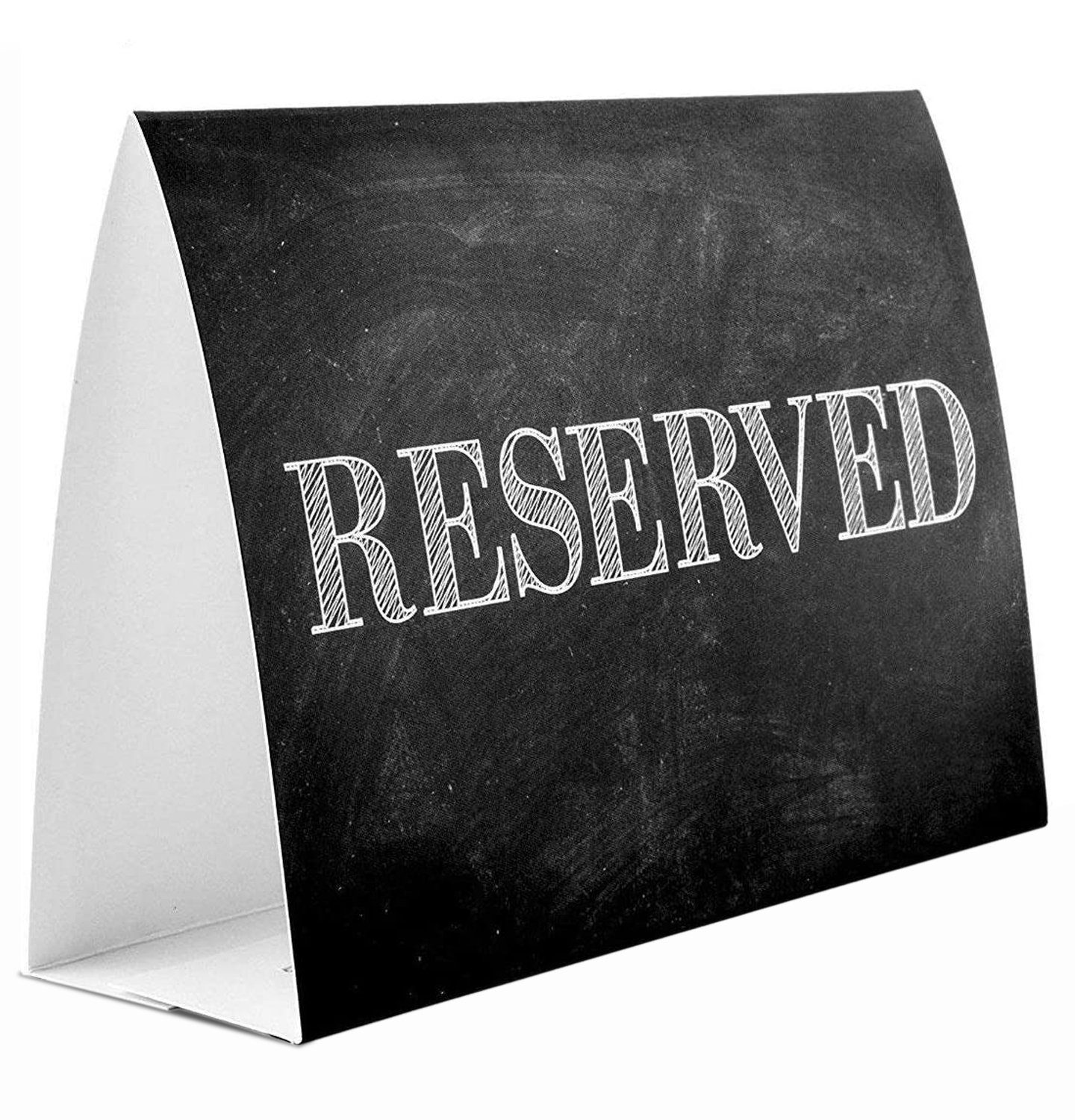 VIOKS Hinweisschild Reservierschilder Tischaufsteller, (20 St), 12 x 10 cm Tischkarten für Party Gastronomie Tischdeko