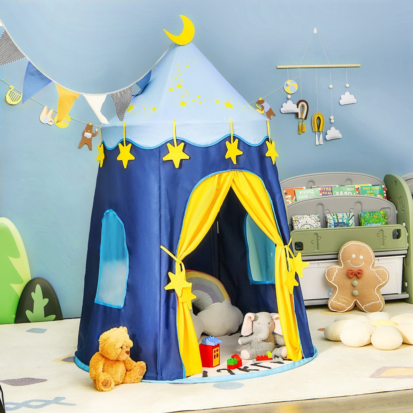 COSTWAY Spielzelt »Kinder Spielhaus« mit Tragetasche, für Indoor & Outdoor