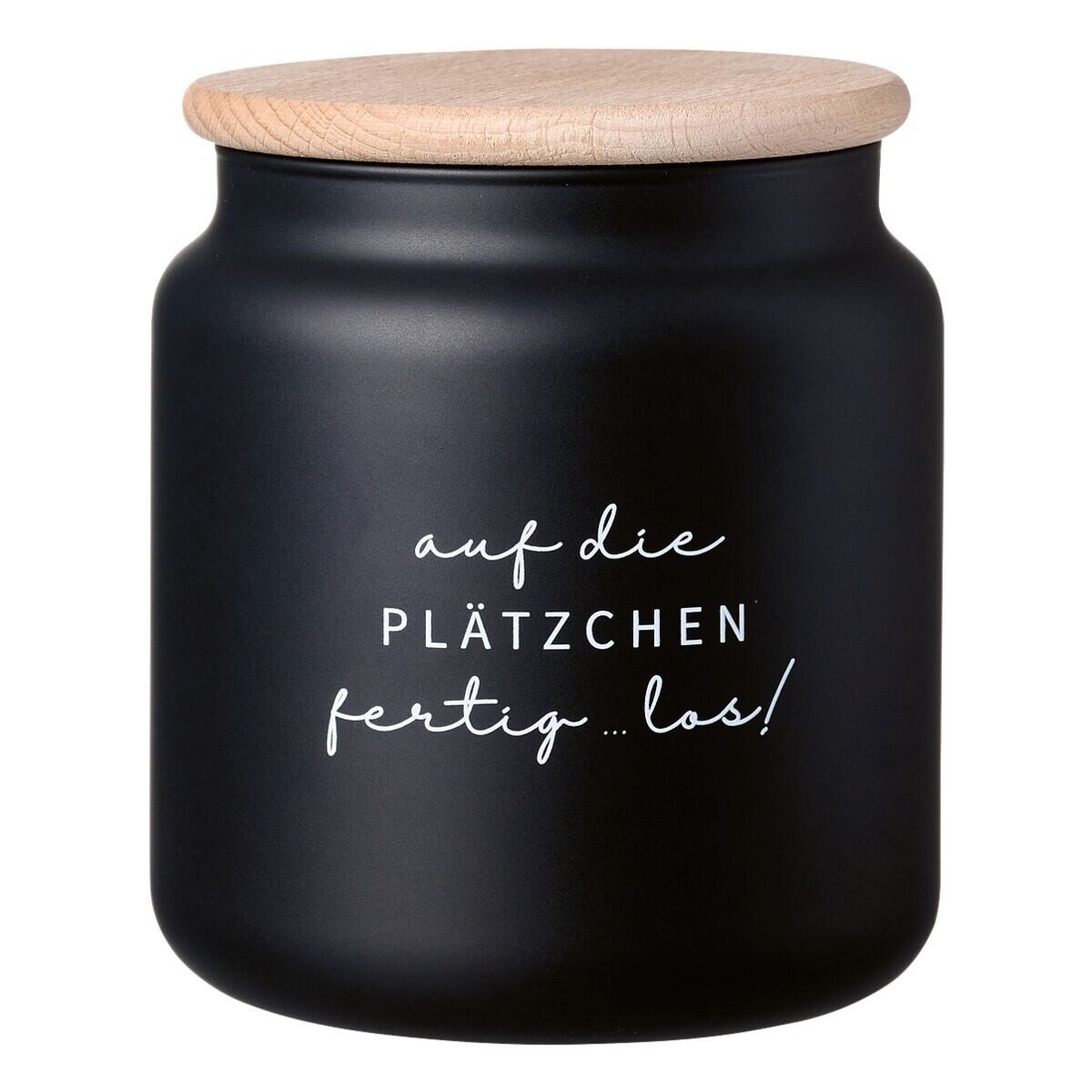 Ritzenhoff & Breker Keksdose Svart Plätzchen, Glas, (1-tlg), 1100 ml