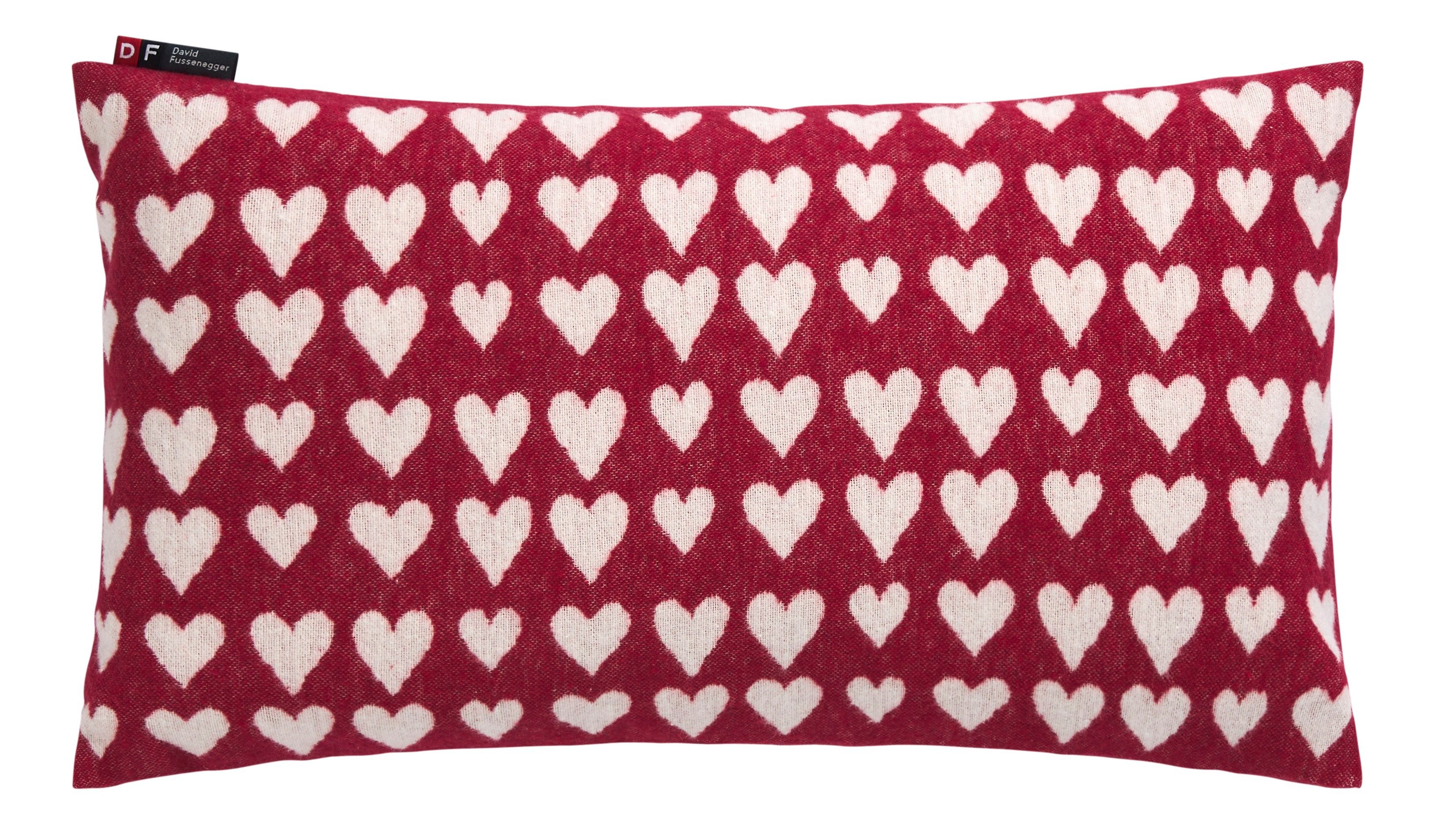 DAVID FUSSENEGGER Kissenhülle Silvretta 'Herzen' 30 günstig online kaufen