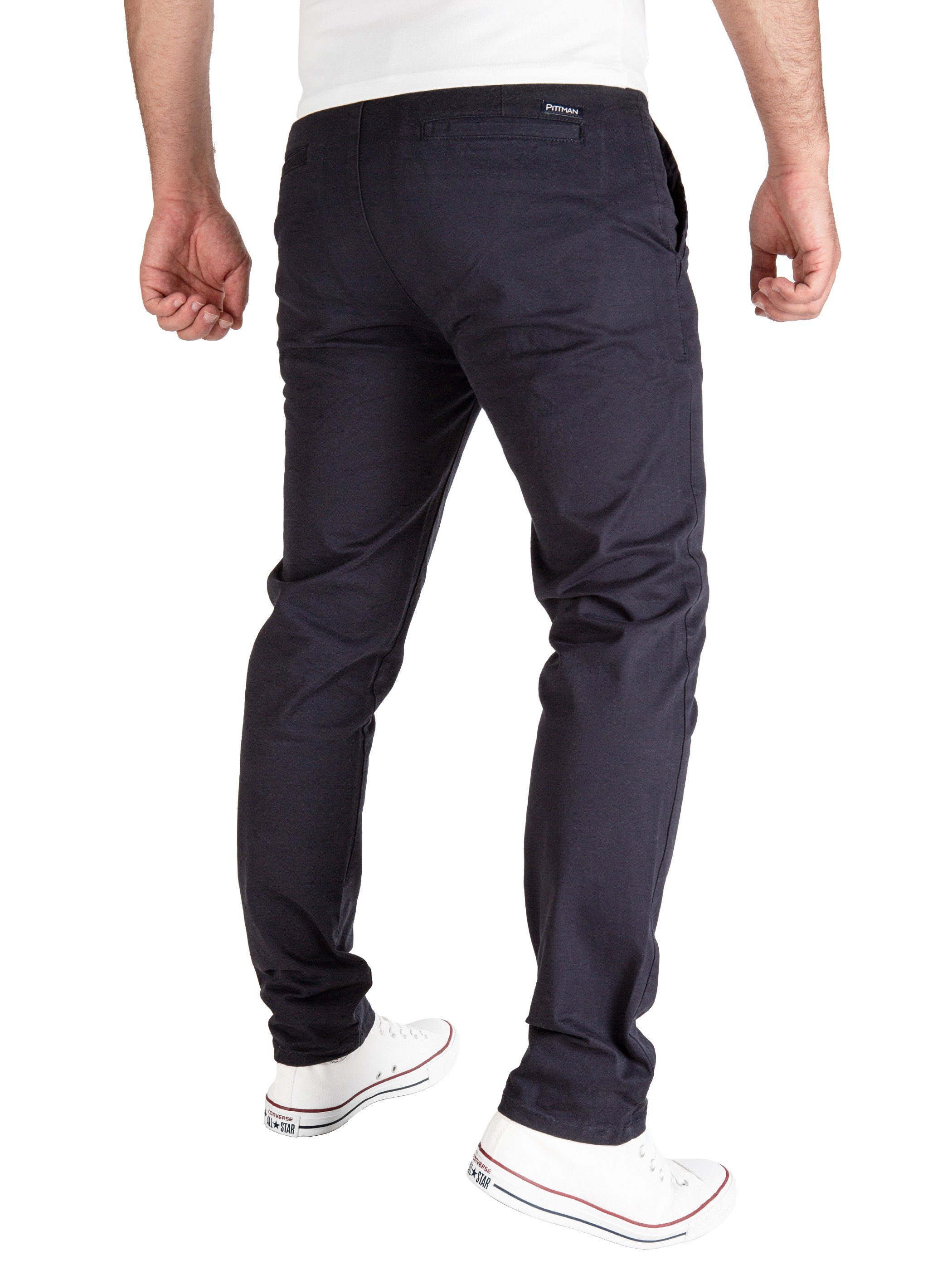 Pittman Chinohose Derrick moderne Baumwolll Chino Jeans mit Reißverschluss günstig online kaufen