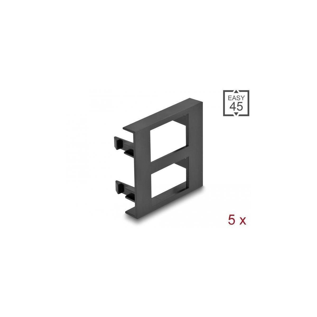 2 Rechteck-Ausschnitt Delock 17 x Modulblende 81401 - 45 x... Easy Unterputzschalter