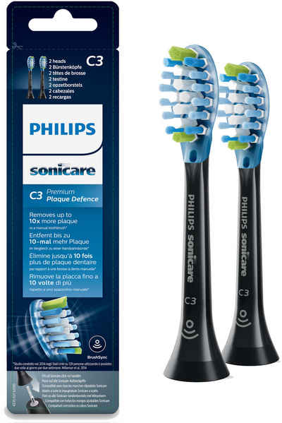 Philips Sonicare Aufsteckbürsten C3 Premium Gum Defence, Standardgröße, mit Smart-Bürstenkopferkennung