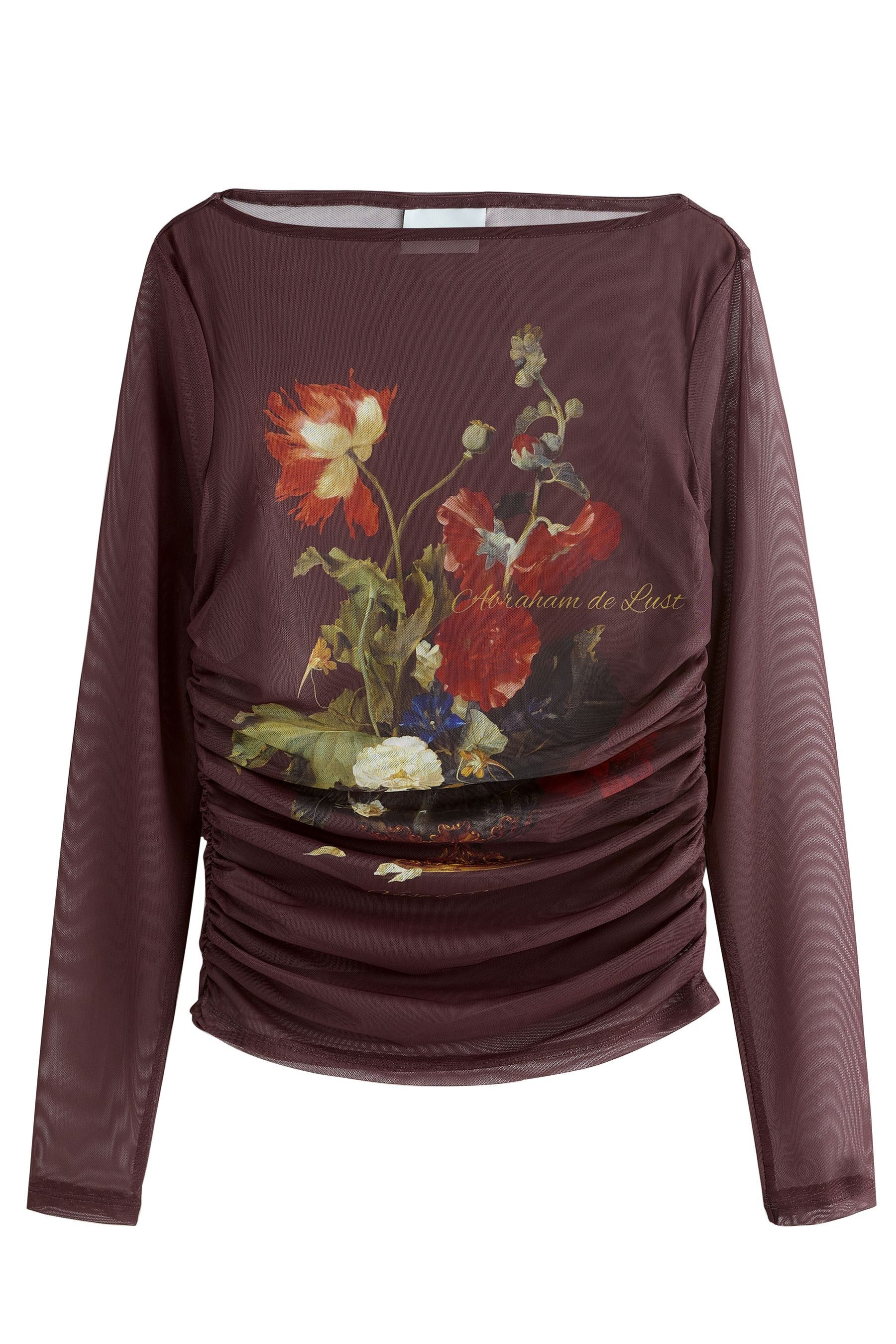Ashmolean Museum Chocolate Floral Print