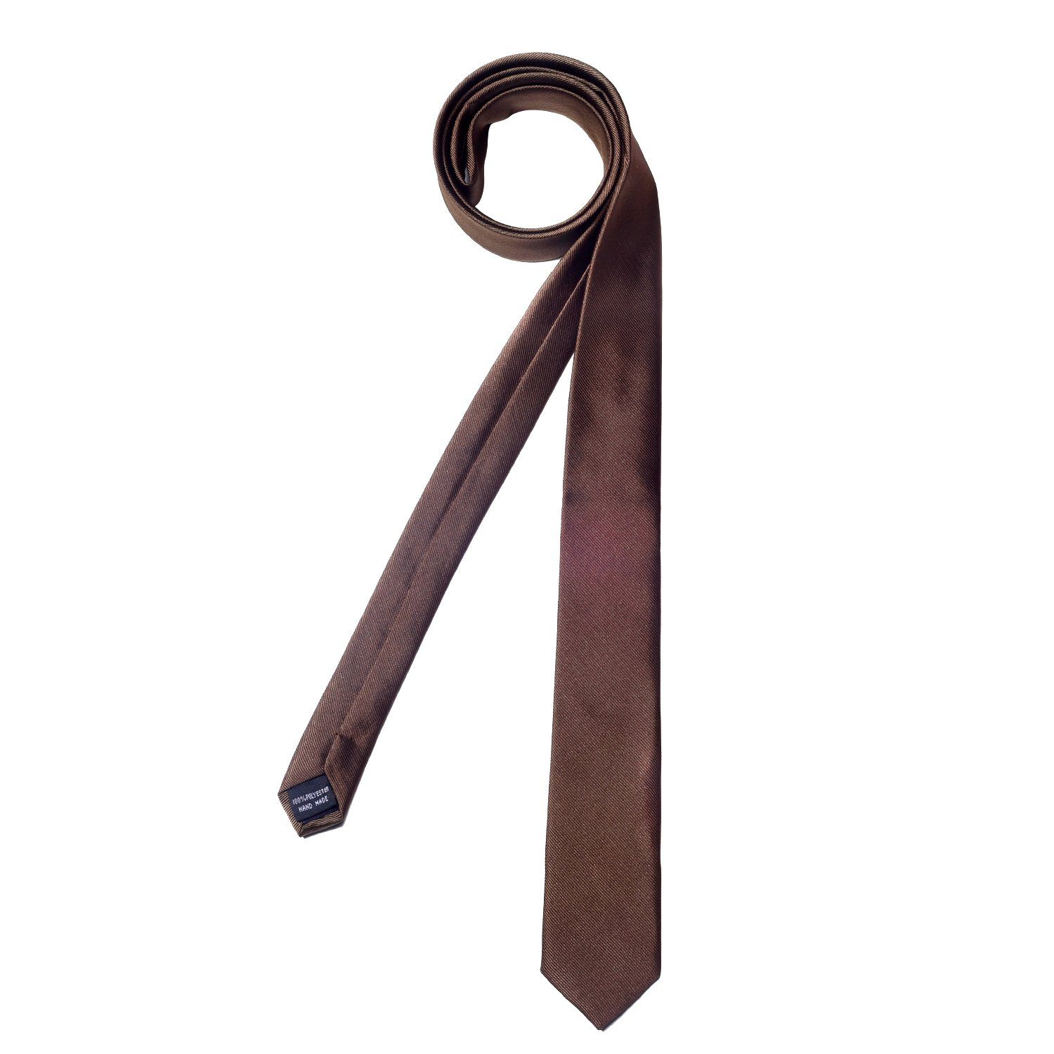 DonDon Krawatte schmale Krawatte 5 cm unifarben (Packung, 1-St., 1x Krawatte) matt, glänzend, gestreift, Seidenlook – Bild 3 von 5