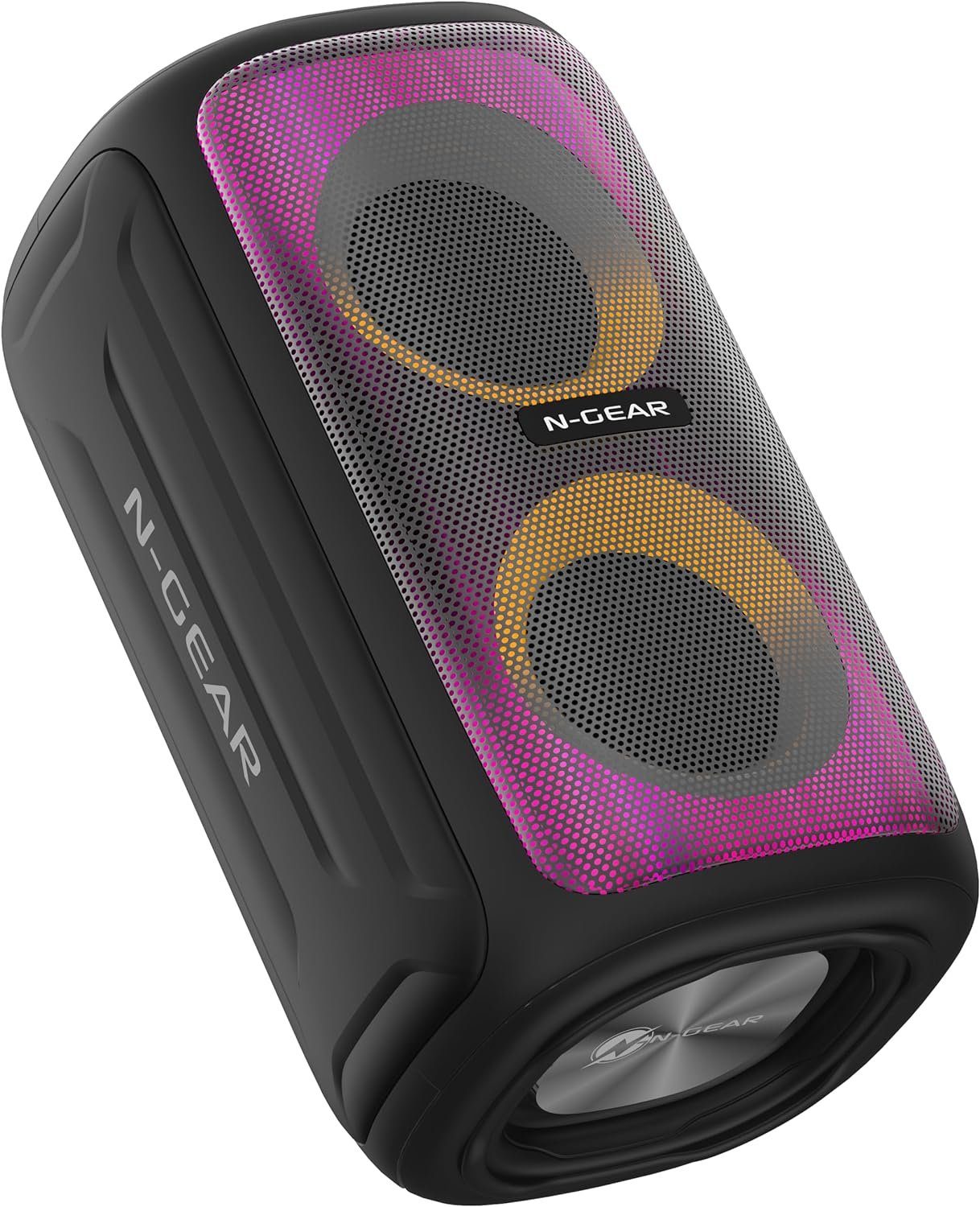 N-GEAR LGP Juke 101 - Kompakter Bluetooth Lautsprecher mit RGB-LED-Lichtshow Bluetooth-Lautsprecher (50 W, mit RGB-LED-Lichtshow, 60W Leistung, 8 Stunden Spielzeit)