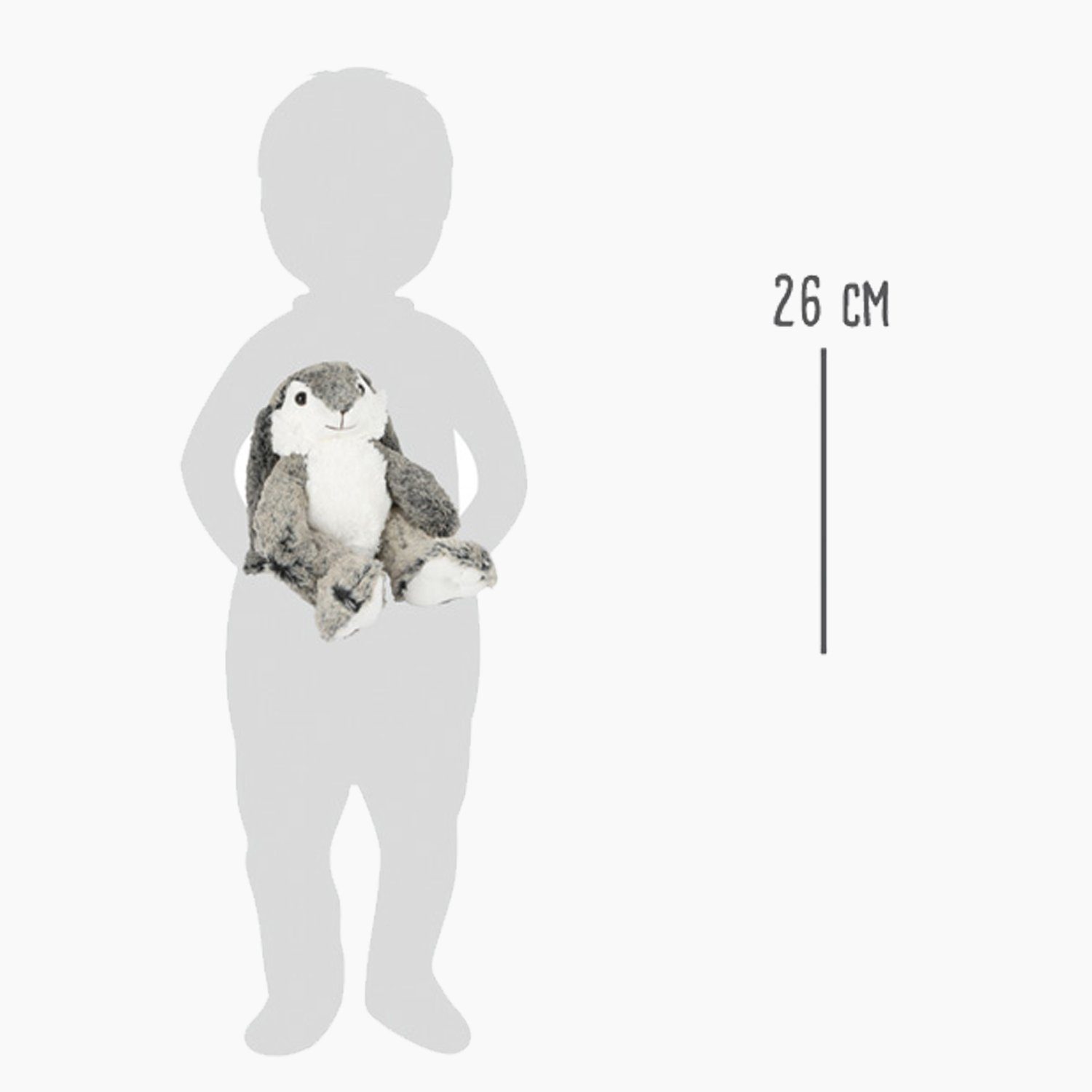 Small Foot Plüschfigur Kuscheltier Hoppel-Hase (packung, 1-St., set), sehr Kuschelig und weich