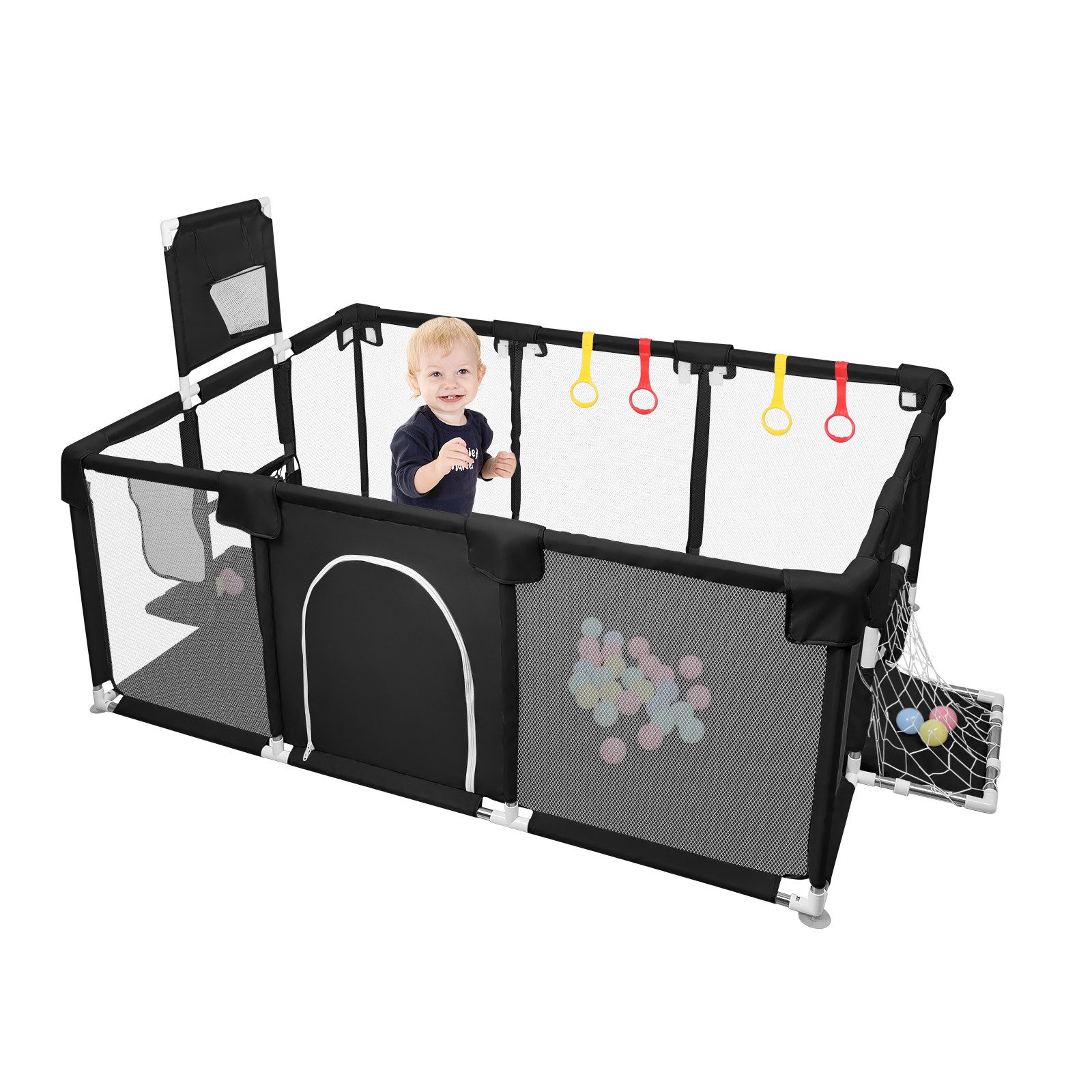 JEOBEST Laufstall Baby Laufgitter - Große Sicherheitsspielplatz, 180x120x66 günstig online kaufen