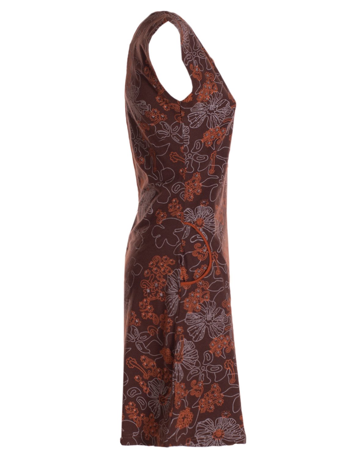 Vishes Tunikakleid Kurzarm Damen Sommer-Kleid Longshirt-Kleid Tunika-Kleid Mini-Kleid Hippie, Boho, Goa Style